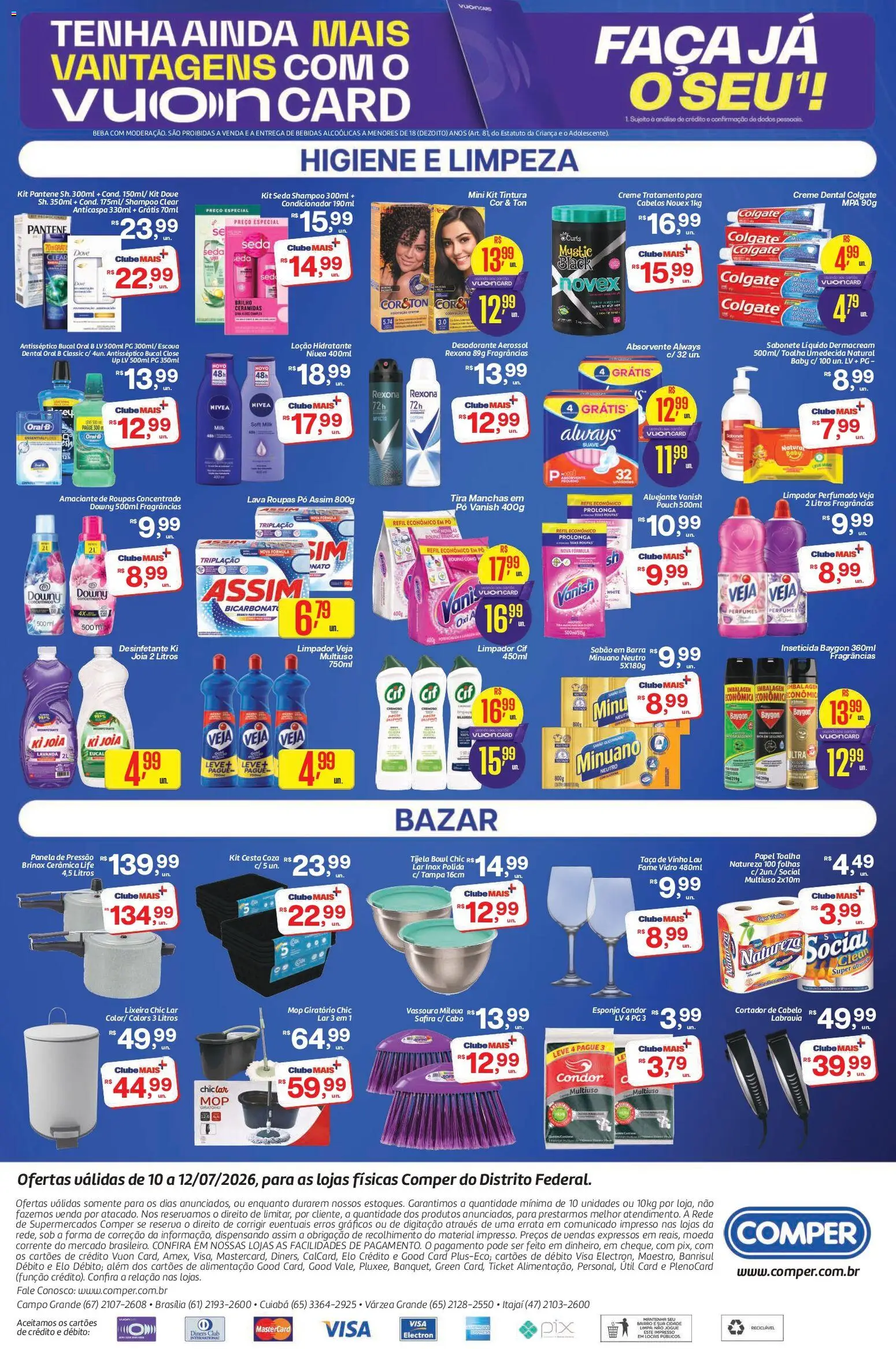 Comper Folheto - válido de 10/07/2026 | Página: 4 | Produtos: Condicionador, Rexona, Creme dental, Cortador