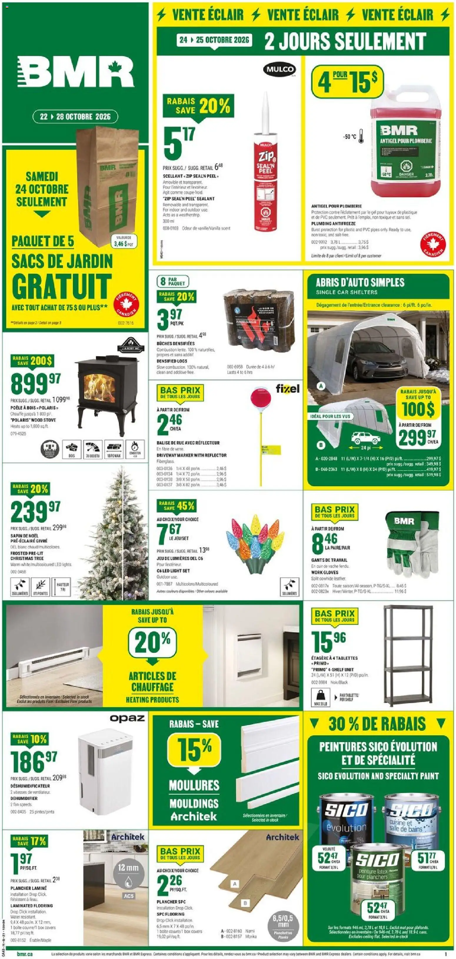 BMR flyer valid from Oct 22, 2026 | Page: 1