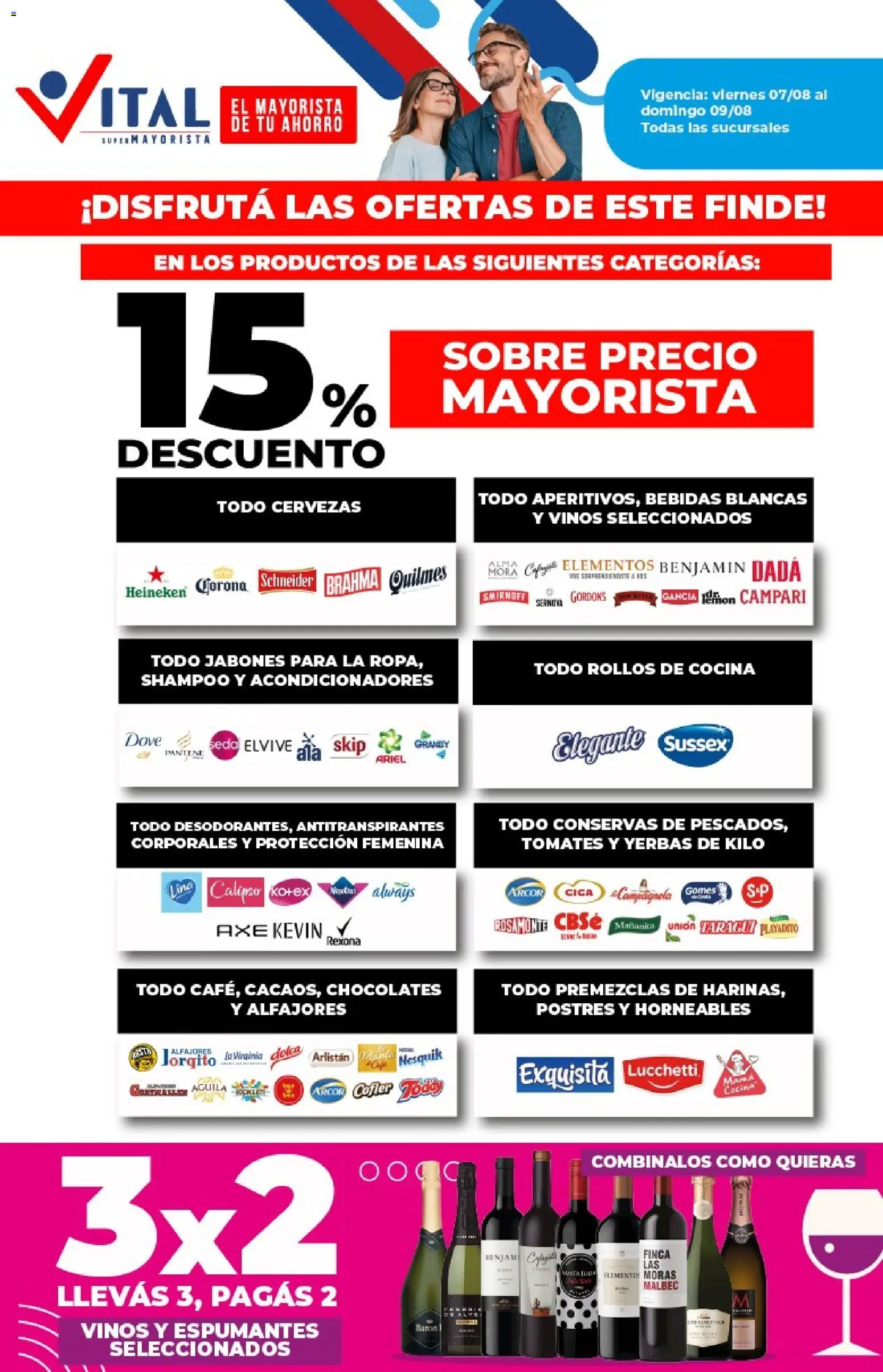 Vital - Ofertas fin Loma Hermosa │ válido desde el 07/08/2026 | Página: 3 | Productos: Campari, Bebidas, Shampoo, Conservas