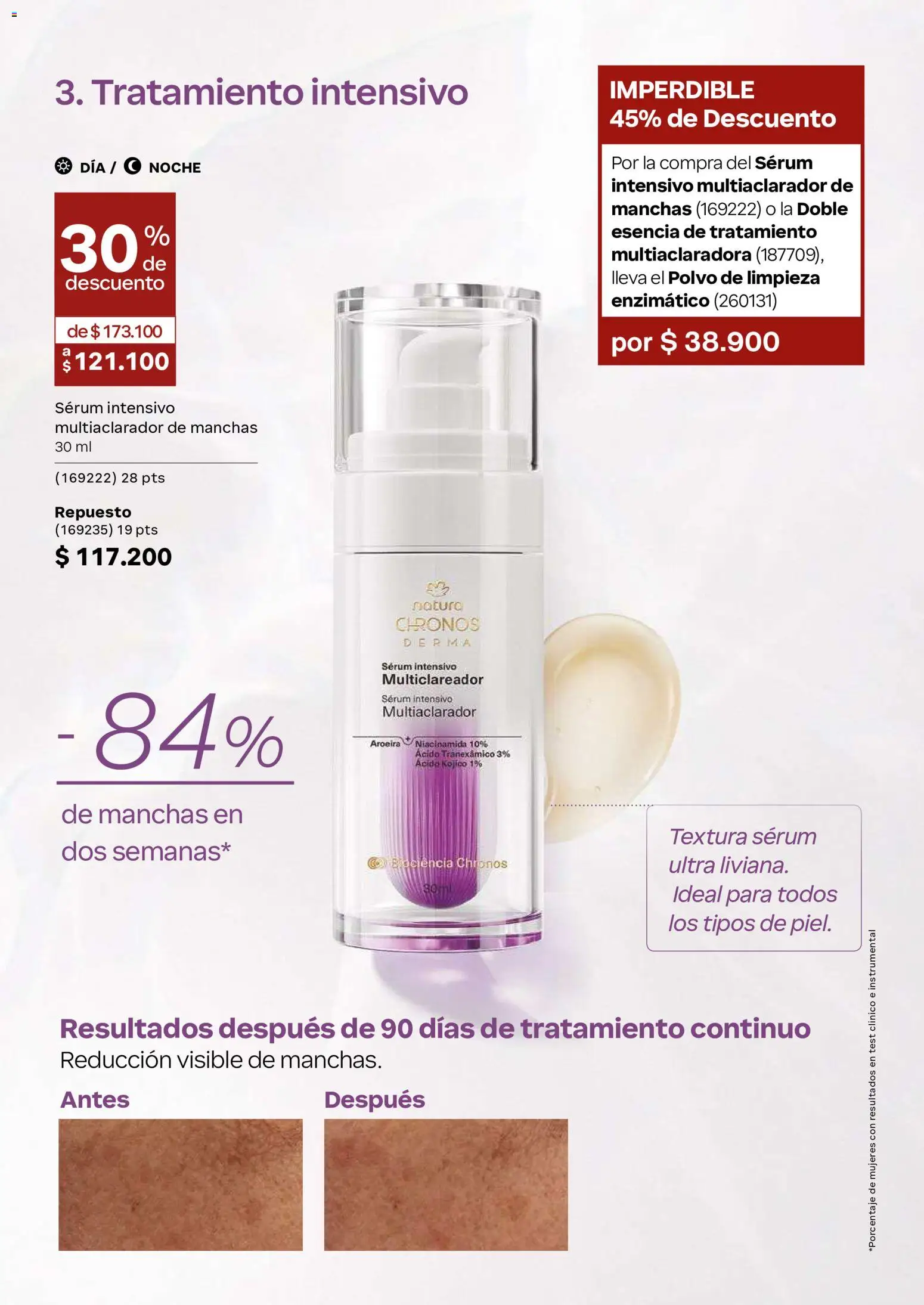 Natura revista - valida desde el 01/07/2026 | Página: 103 | Productos: Serum, Polvo