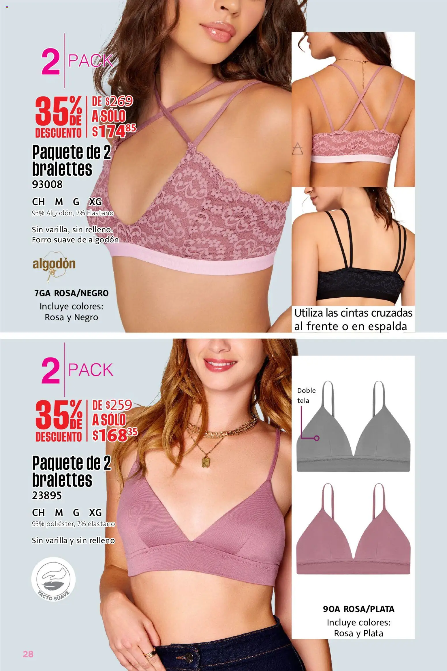 Nuevas ofertas de Ilusión válidas en toda la República Mexicana desde el 01.06.2026. ¡Encuentra las mejores ofertas en Ilusión catálogo Rebajas de Verano! | Página: 28 | Productos: Algodón