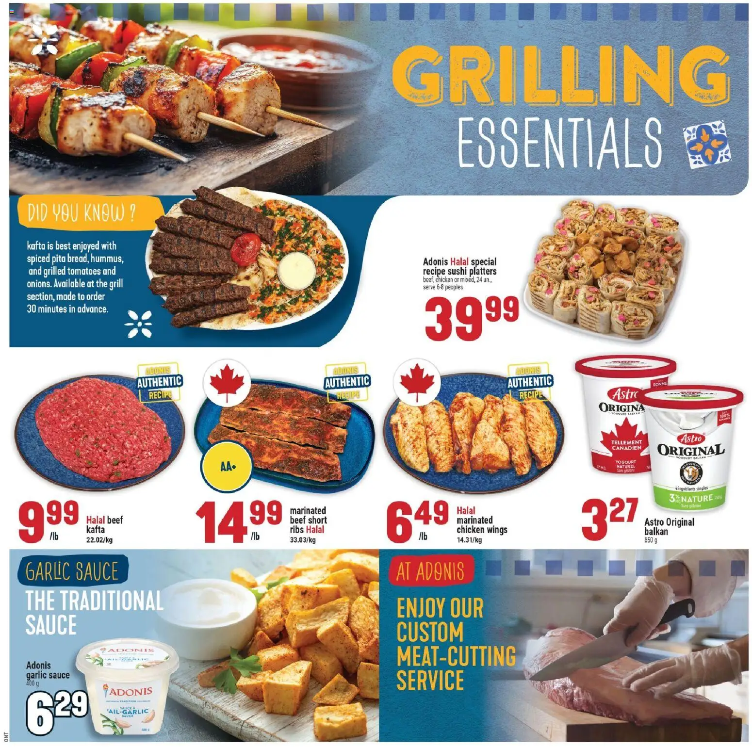 Adonis flyer valid from Jul 23, 2026 | Page: 2 | Products: Beef, Chicken wings, Grill, Tomatoes