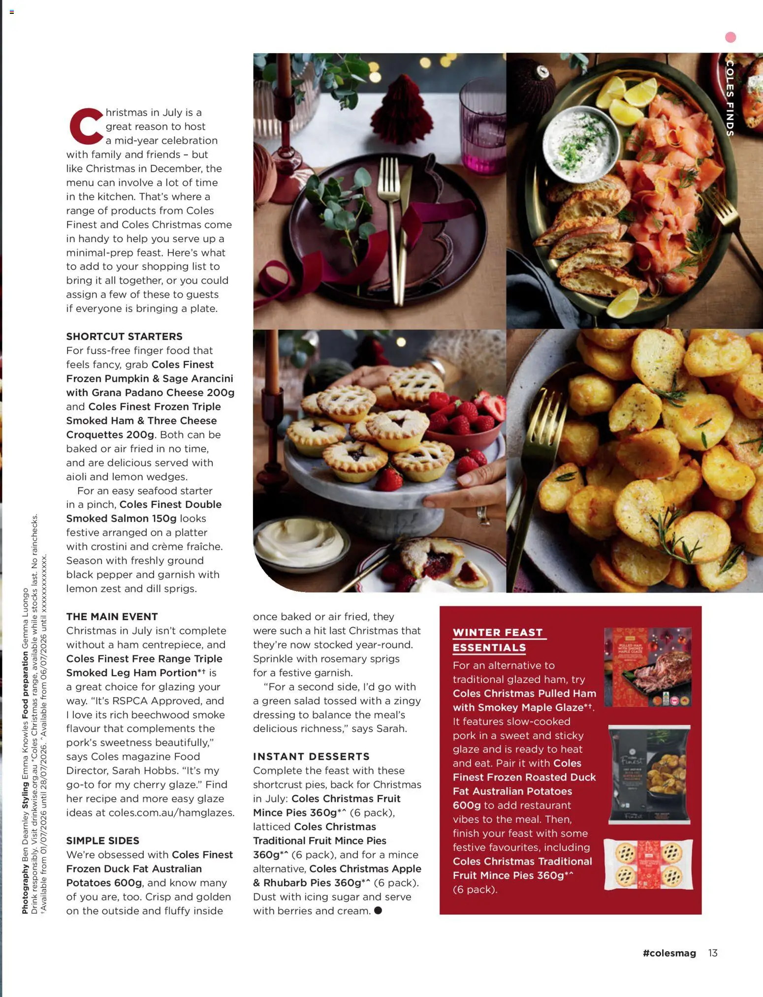 Coles catalogue - valid from 01/07/2026 | Page: 13 | Products: Potatoes, Sugar, Pumpkin, Dill
