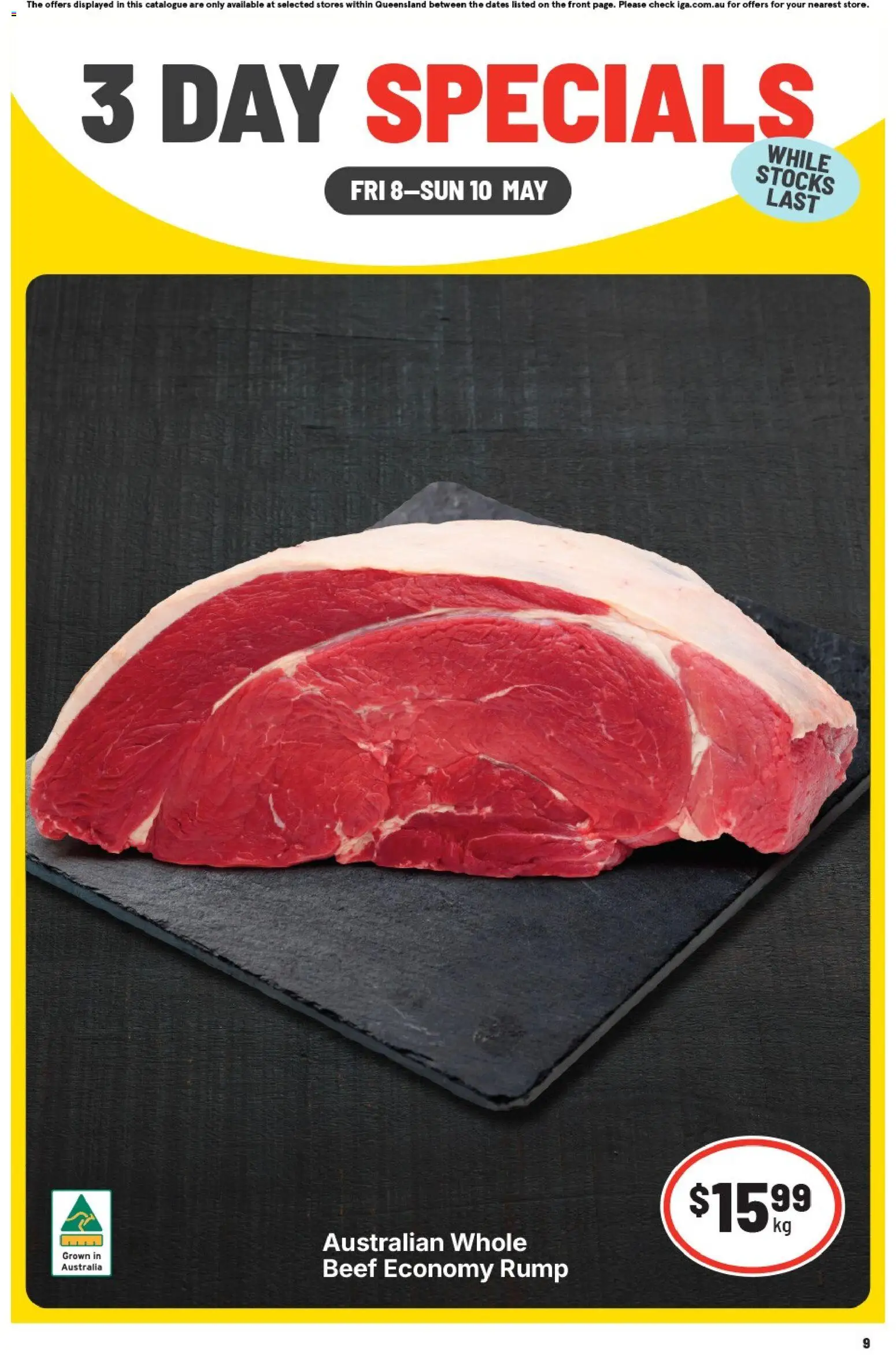 IGA catalogue - valid from 08.05.2026 | Page: 1 | Products: Beef