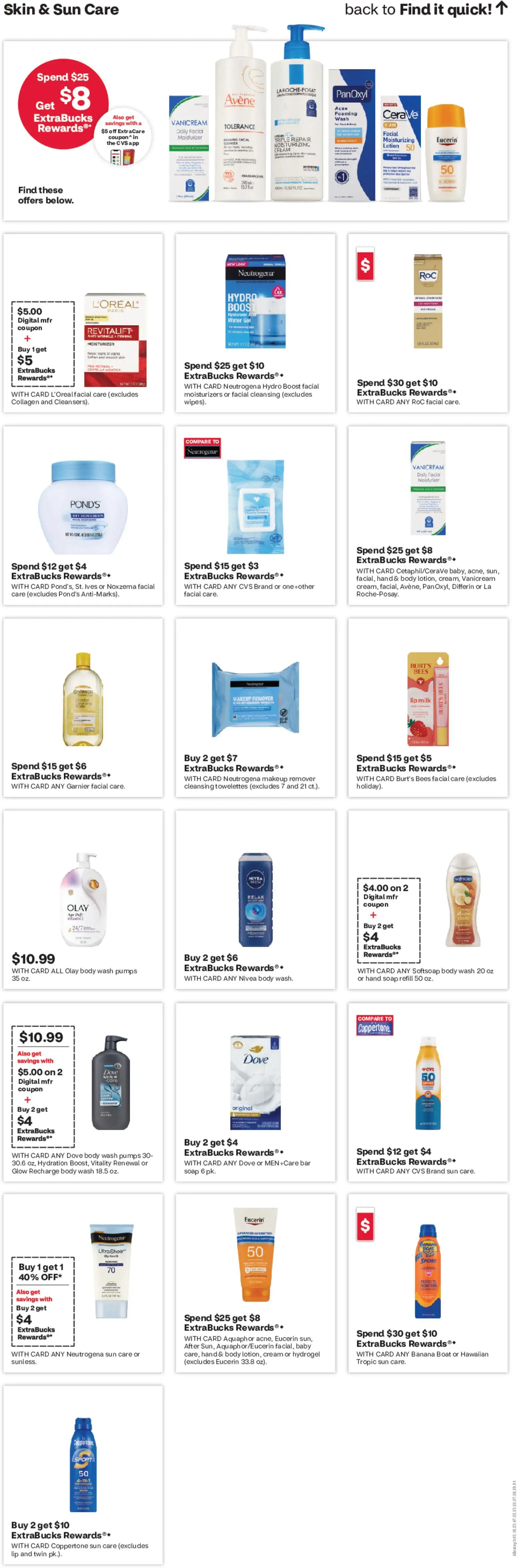 CVS Pharmacy Weekly Ad - CA - valid from 07.06.2026 | Page: 13 | Products: Makeup Remover, Milk, Cream, Water