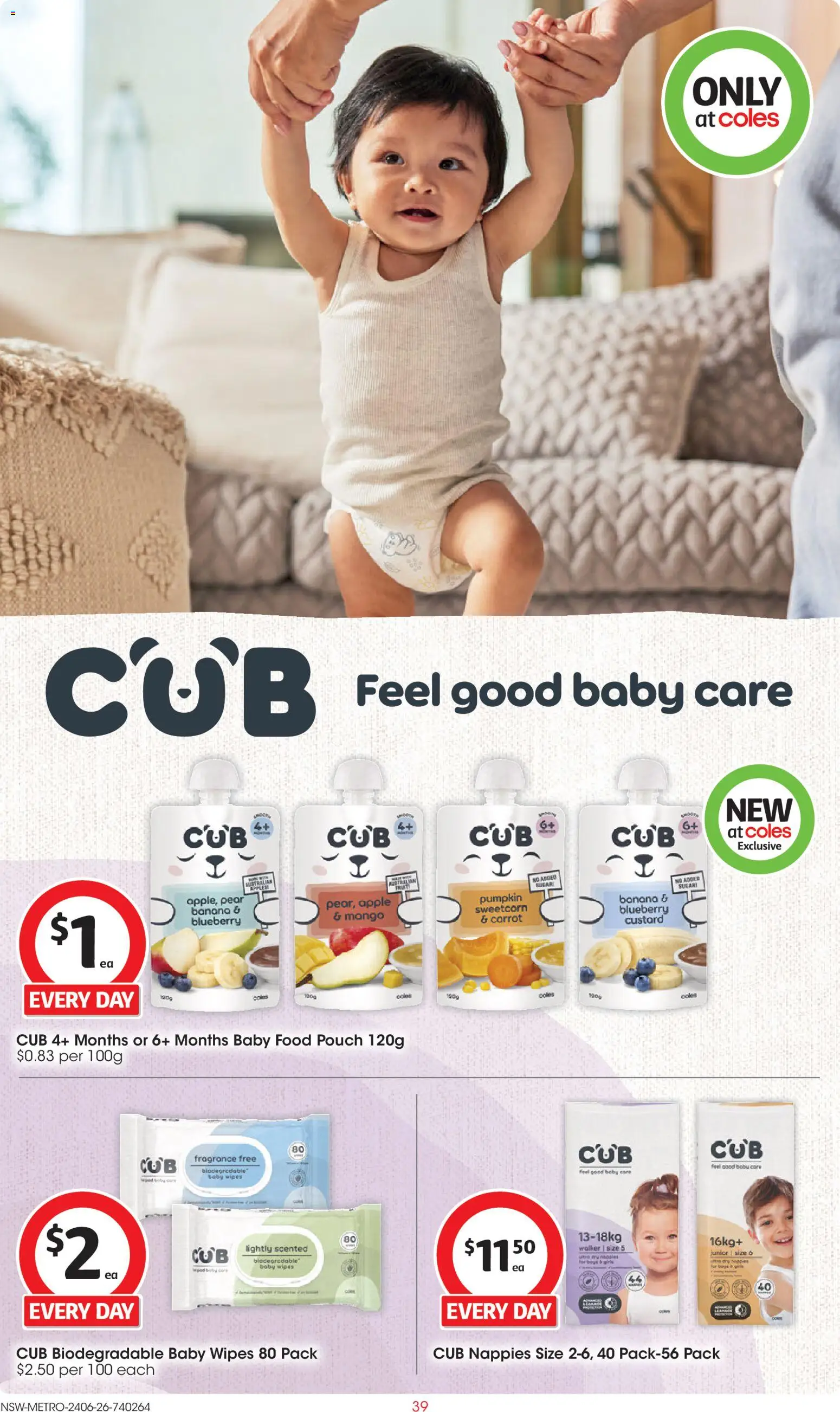 Coles catalogue - valid from 24/06/2026 | Page: 39 | Products: Fragrance, Nappies, Mango, Pear