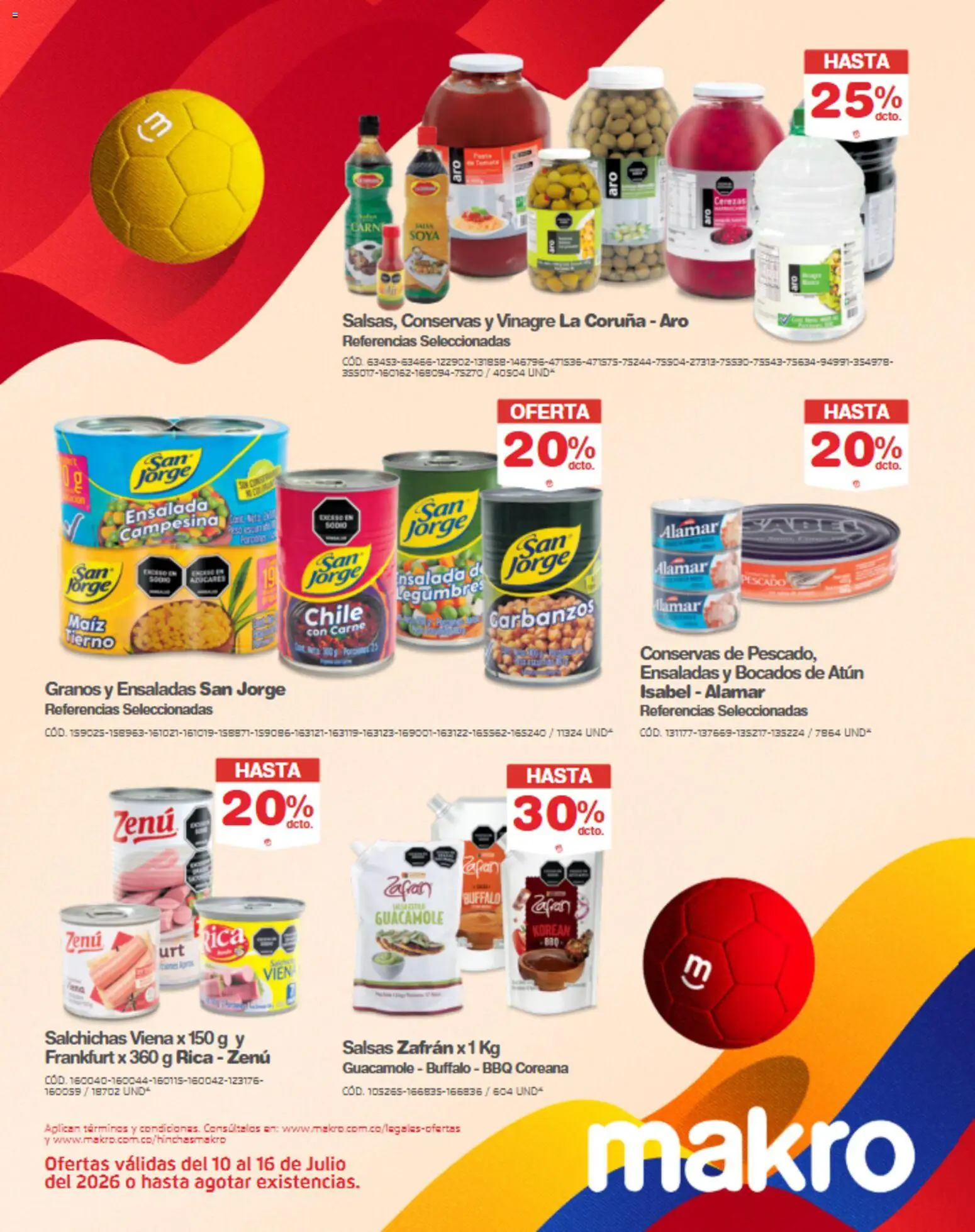 Makro revista - valida desde el 10/07/2026 | Página: 39 | Productos: Carne, Salsas, Maiz, Legumbres
