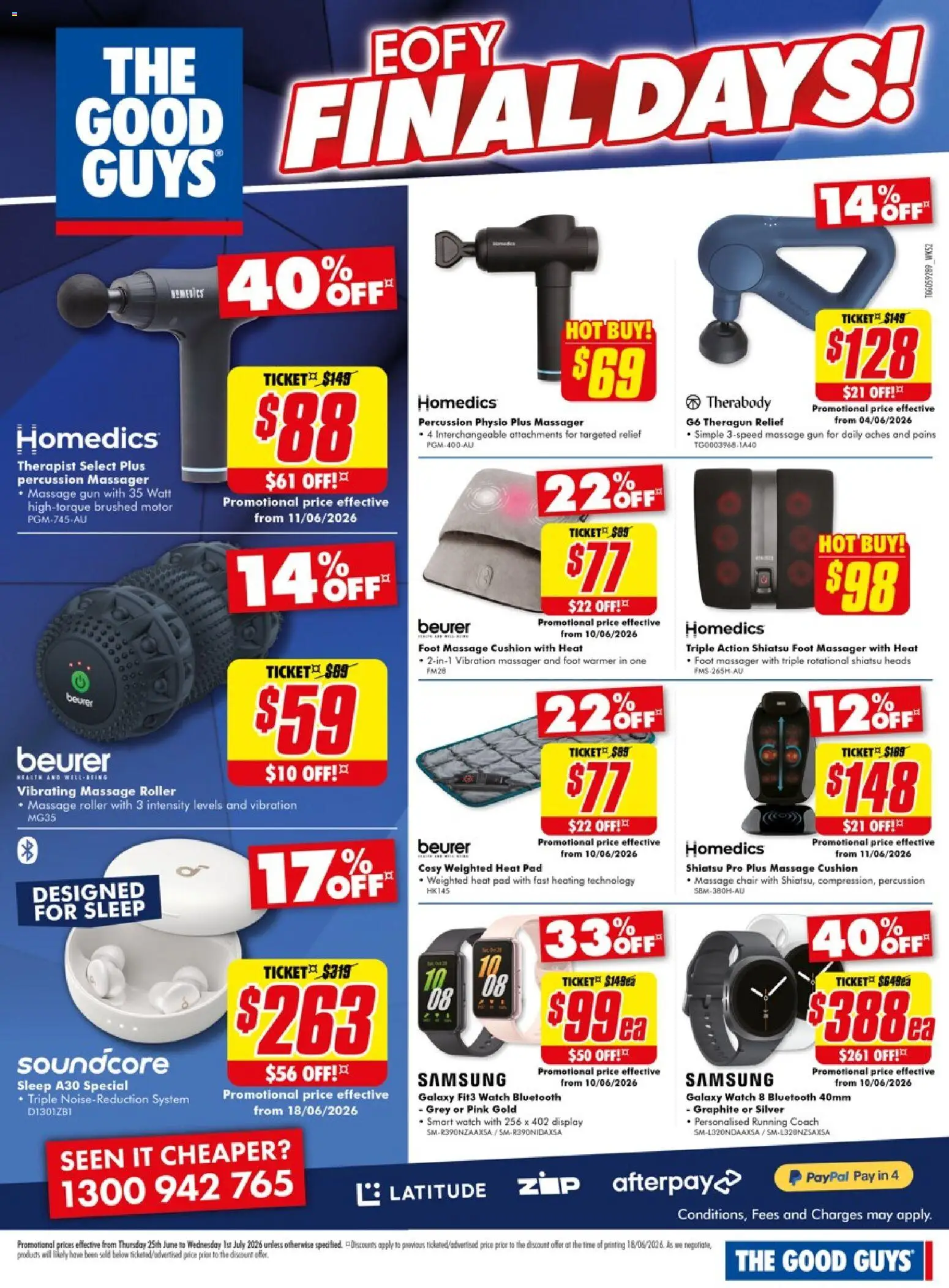 The Good Guys catalogue - valid from 25/06/2026 | Page: 20 | Products: Chair, Cushion, Watch