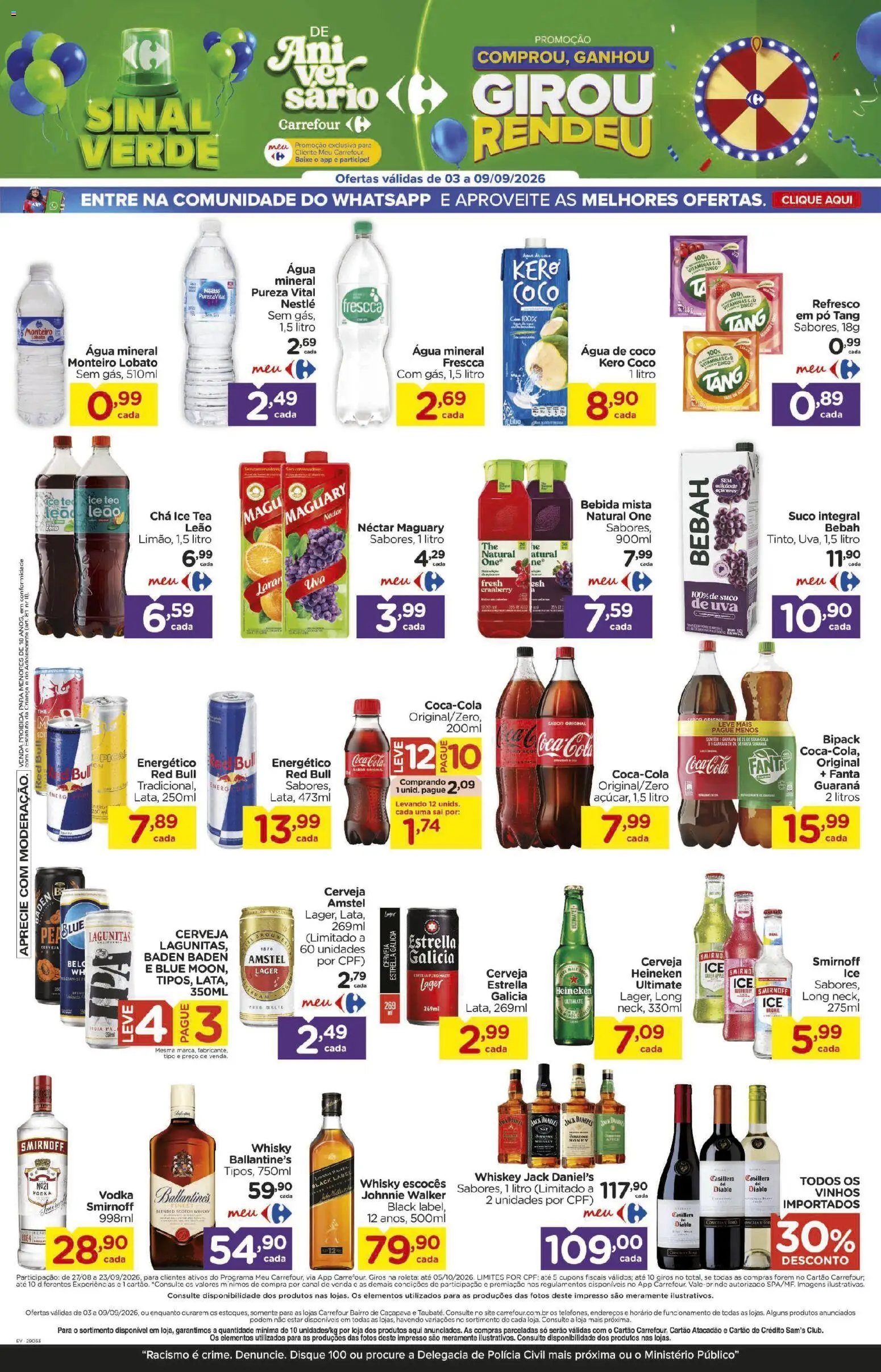 Carrefour Bairro Folheto - válido de 03/09/2026 | Página: 10 | Produtos: Coco, Água de coco, Guaraná, Água mineral