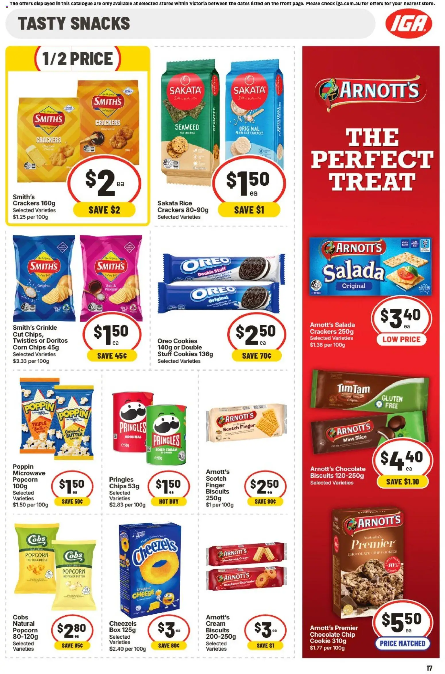 IGA catalogue - valid from 26/08/2026 | Page: 17 | Products: Box, Oreo, Raspberry, Microwave