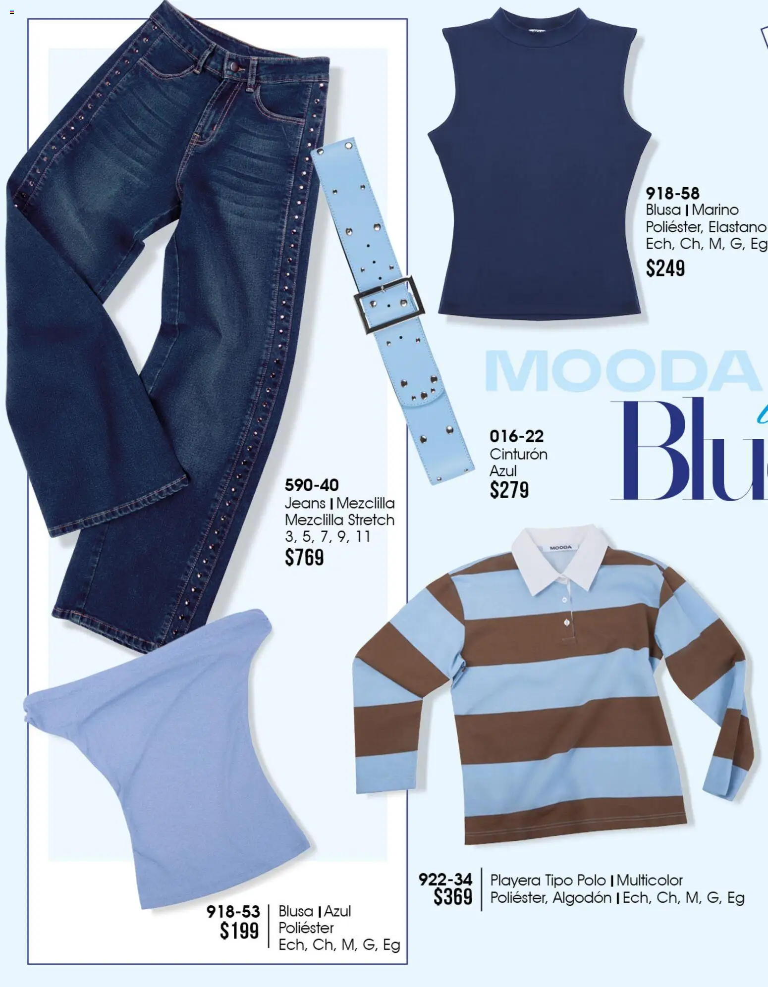 Nuevas ofertas de Cklass válidas en toda la República Mexicana desde el 11/09/2026. ¡Encuentra las mejores ofertas en Cklass catálogo Mooda Invierno! | Página: 78 | Productos: Blusa, Cinturón, Algodón, Playera