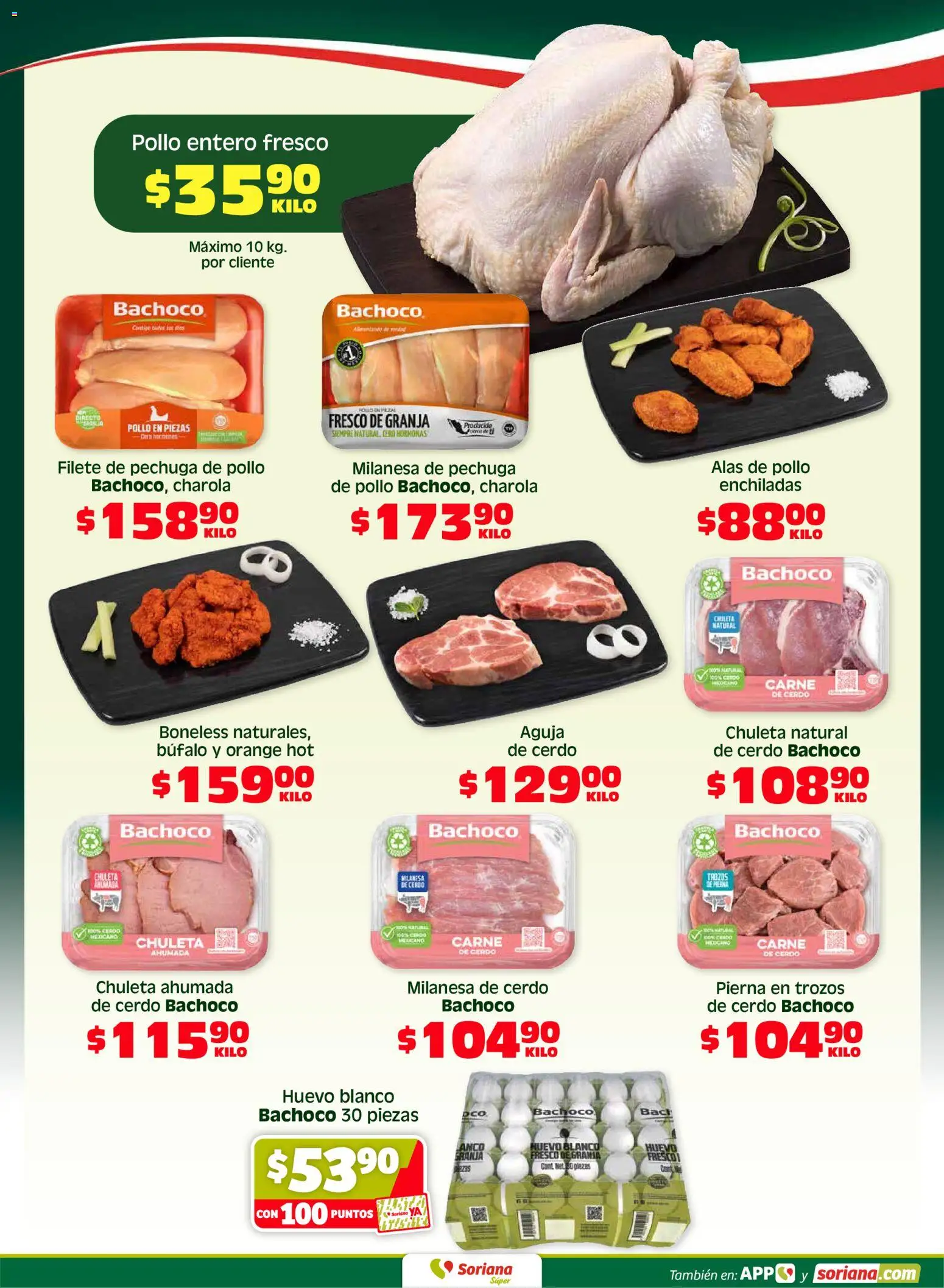 Nuevas ofertas de Soriana válidas en toda la República Mexicana desde el 15.05.2026. ¡Encuentra las mejores ofertas en Soriana Fin de Semana Súper: Ver, Tab, Chis, Camp, Yuc y Q. Roo! | Página: 3 | Productos: Pollo, Milanesa, Huevo, Cerdo