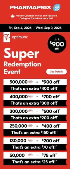 Preview of Pharmaprix - Event from shop Pharmaprix valid from Sep 4, 2026