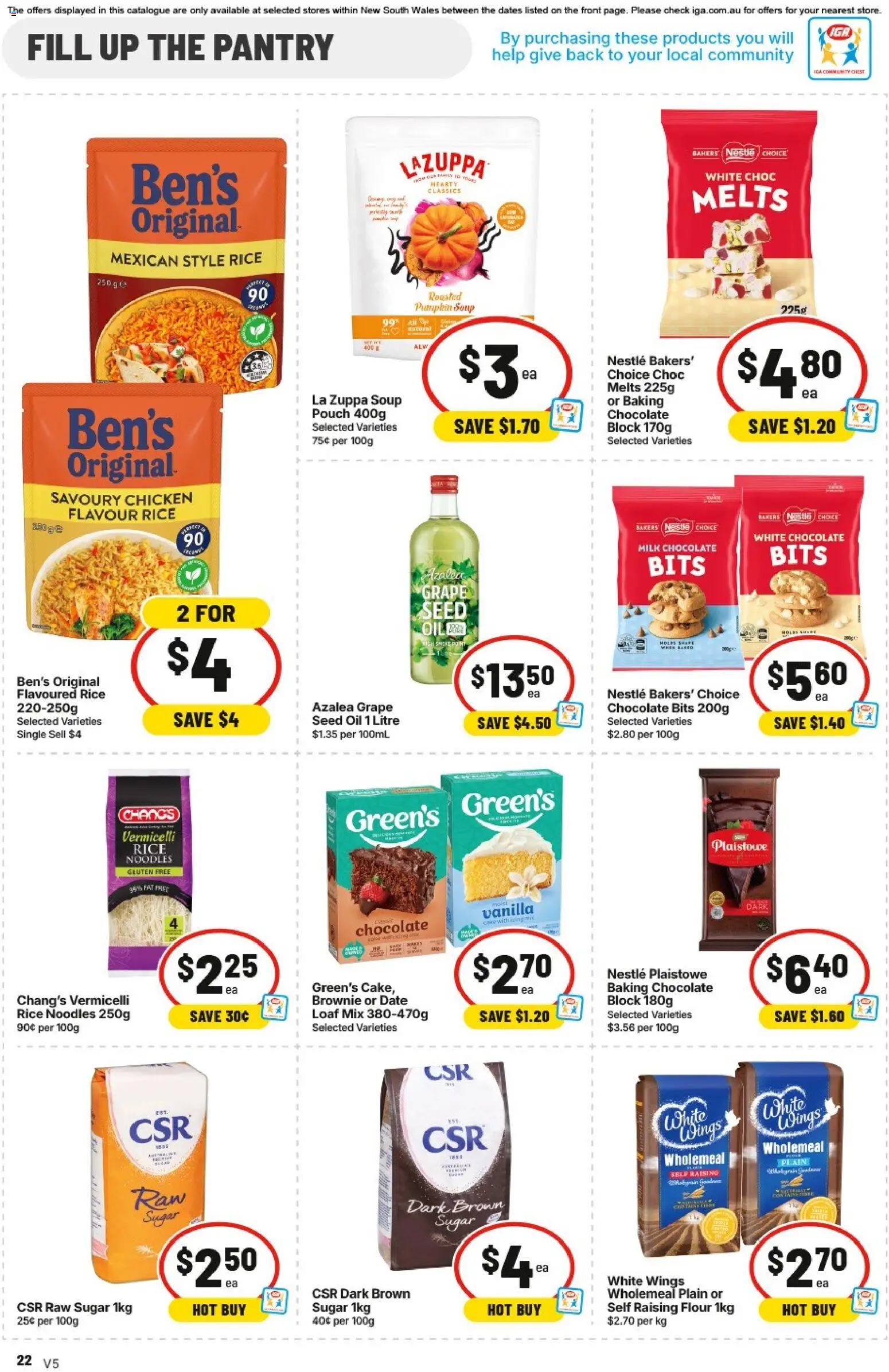 IGA catalogue - valid from 12/08/2026 | Page: 22 | Products: Oil, Noodles, Soup, Vanilla