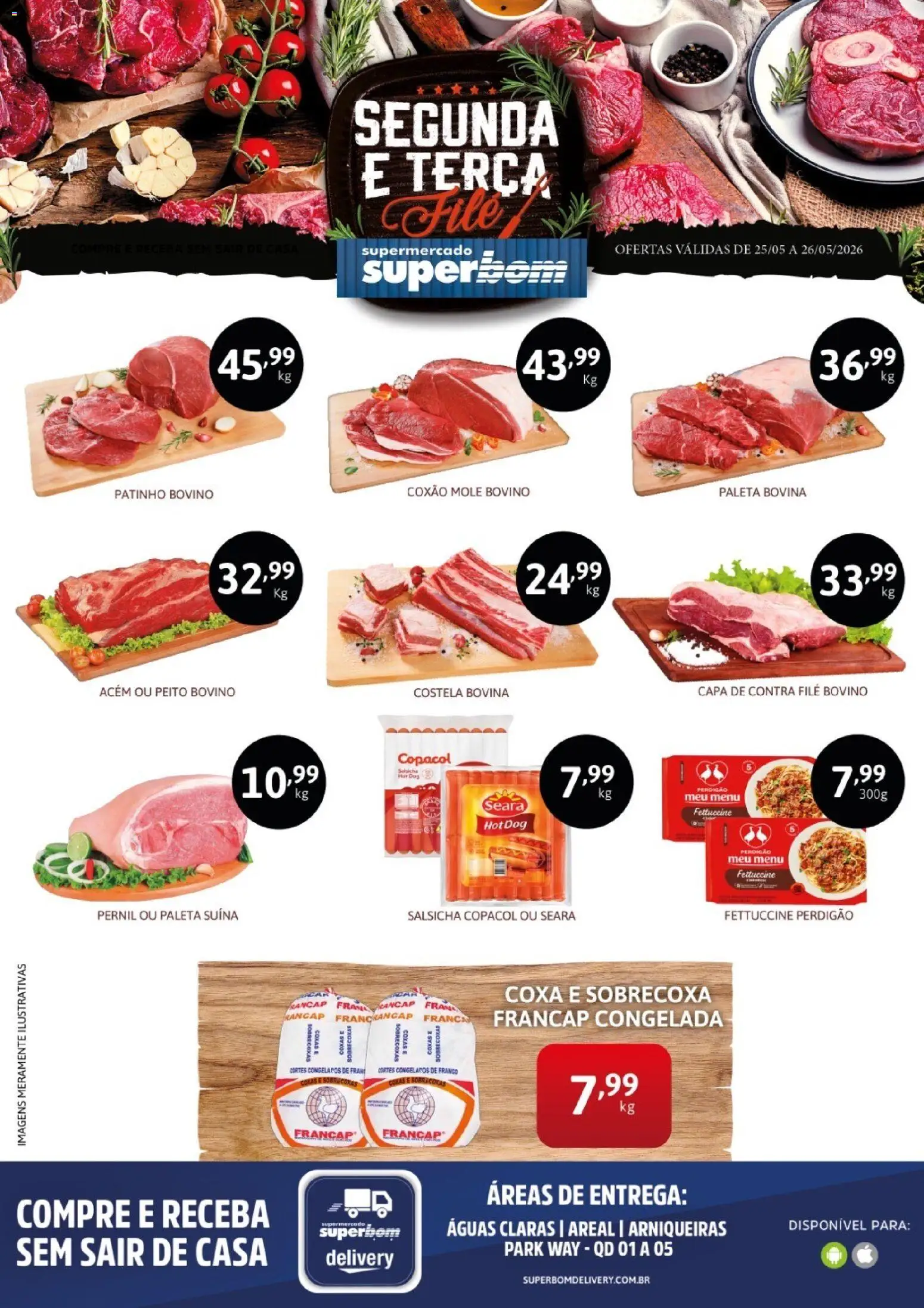 Superbom Folheto - válido de 26.05.2026 | Página: 2 | Produtos: Salsicha, Acém, Contra filé, Pernil