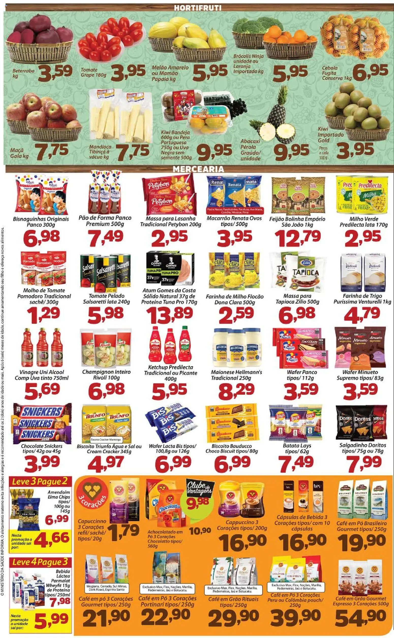 Confiança Folheto - válido de 26/06/2026 | Página: 2 | Produtos: Melão, Lasanha, Mamão, Cream cracker