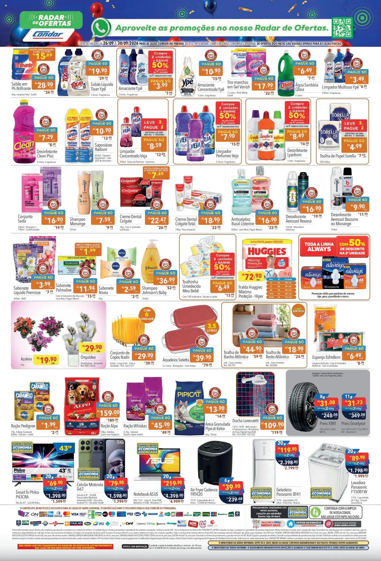 Supermercados Condor Folheto - válido de 26/09/2026 | Página: 4