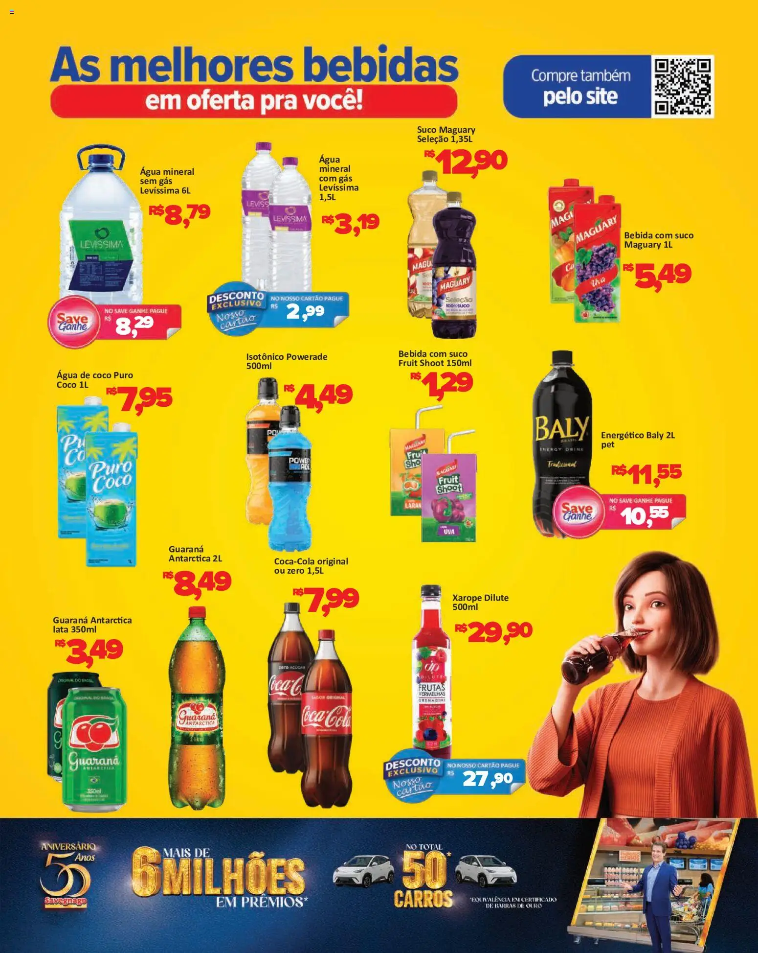 Savegnago Folheto - válido de 12/08/2026 | Página: 8 | Produtos: Bebidas, Suco, Xarope, Água mineral