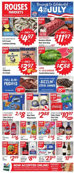 Preview of Rouses weekly ads valid from 07/01/2026