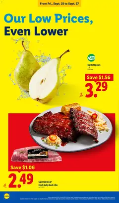 Preview of Lidl weekly ads valid from 09/23/2026 | Page: 24 | Products: Pork, Protein, Pears