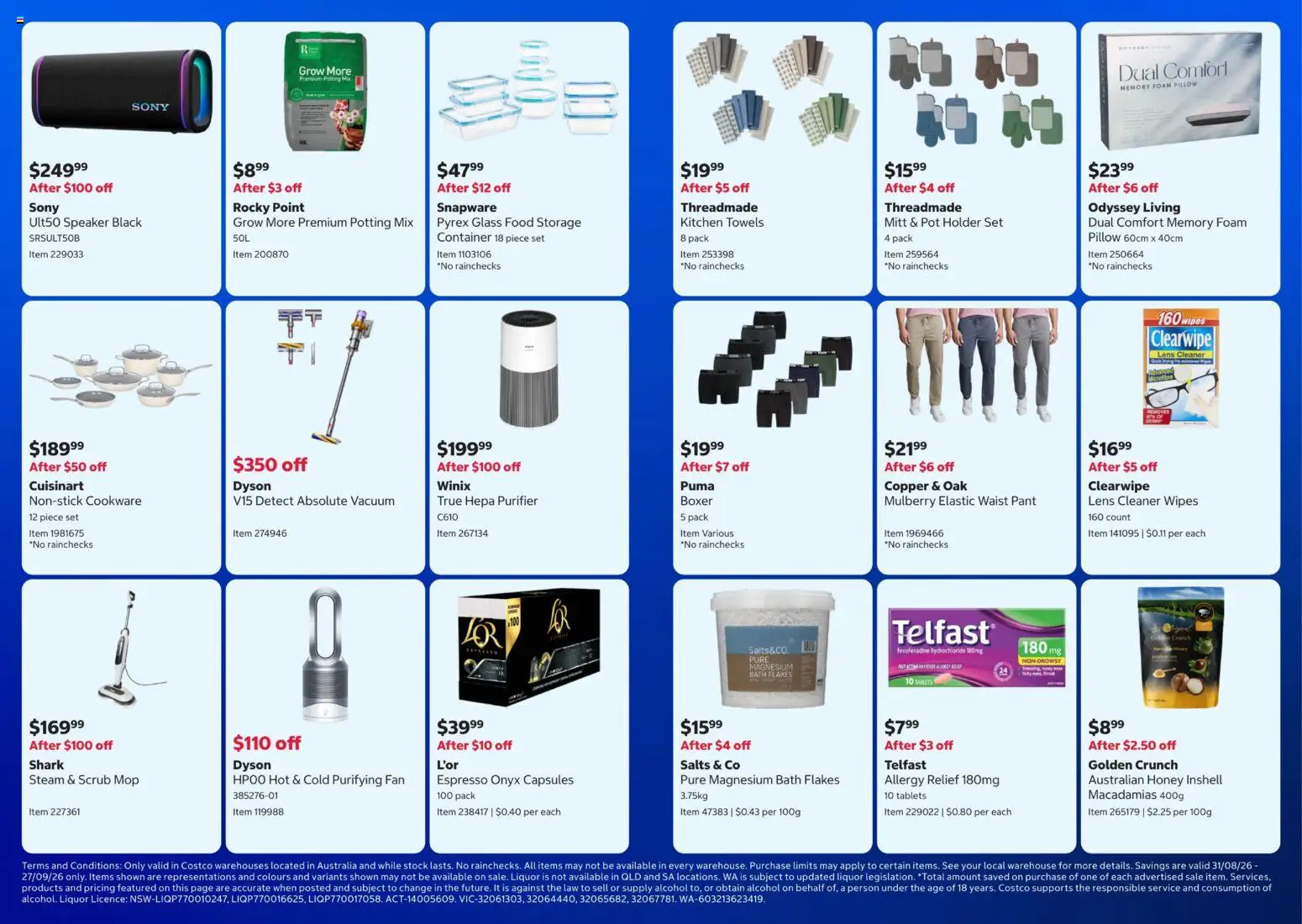 Costco catalogue - valid from 31/08/2026 | Page: 3 | Products: Pot, Cookware, Food storage, Speaker