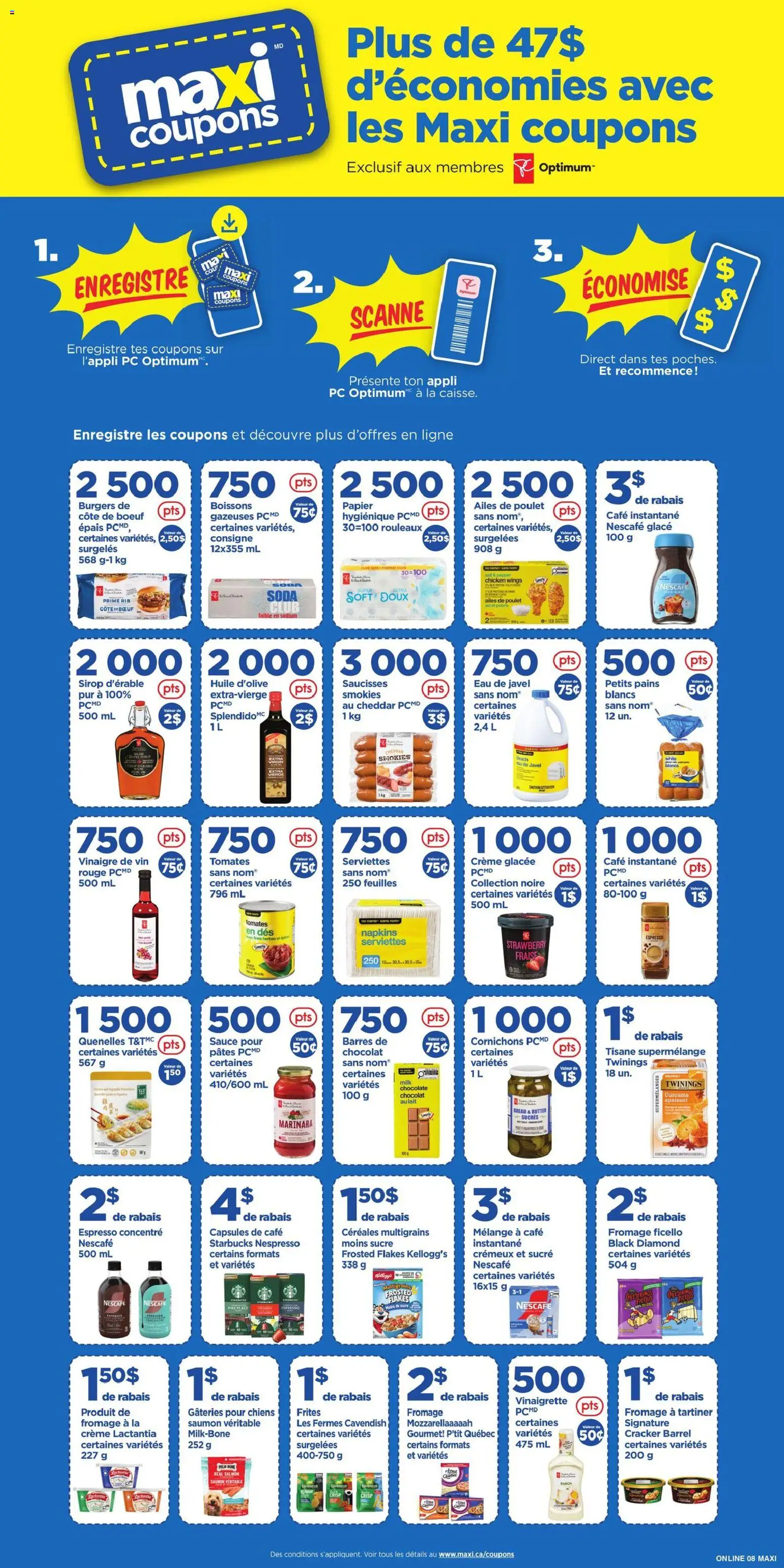 Maxi flyer valid from Jul 30, 2026 | Page: 13 | Products: Chicken wings, PC, Milk, Chocolate