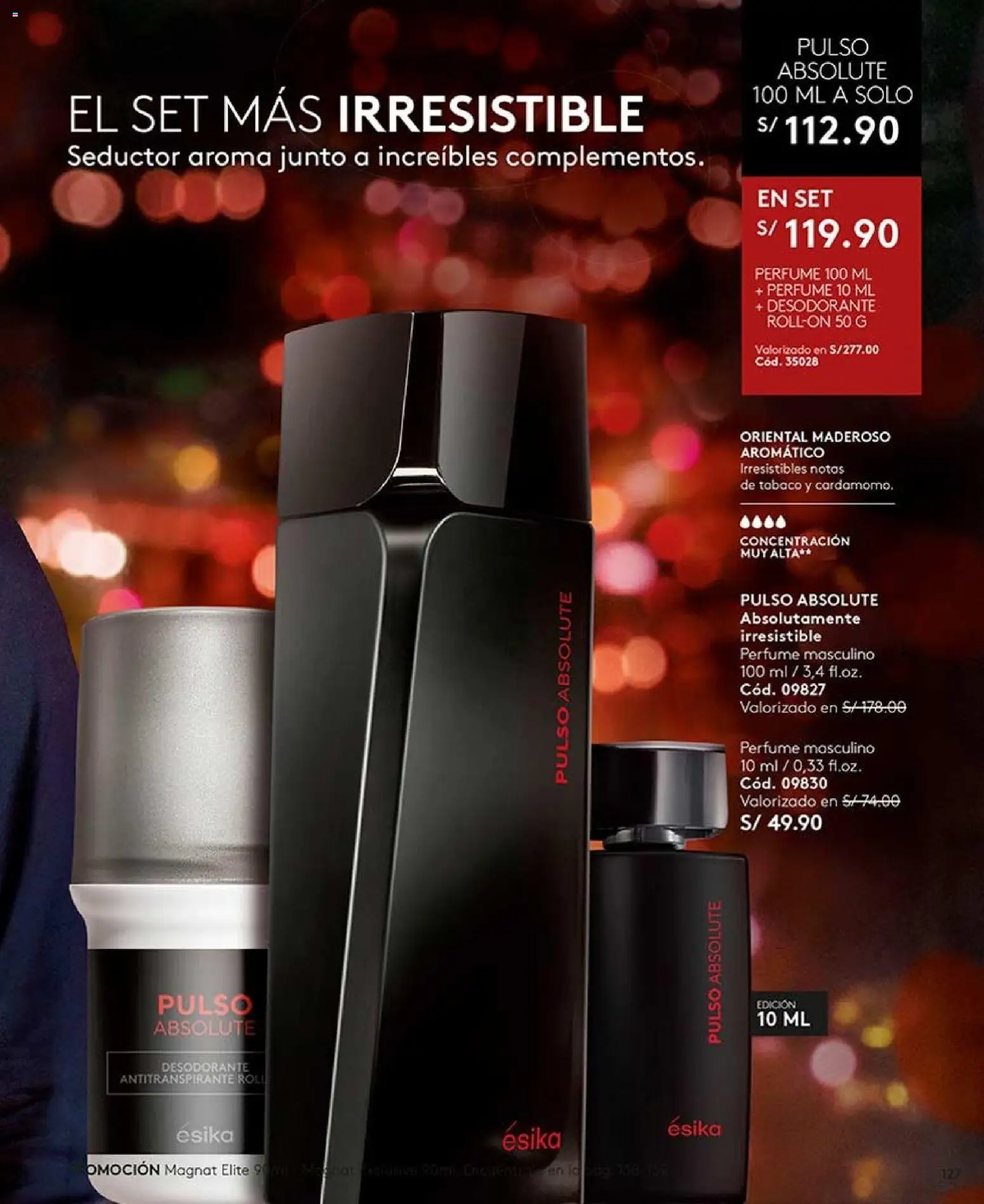 Catálogo Ésika válido desde 22/08/2026 | Página: 127 | Productos: Desodorante, Antitranspirante, Perfume