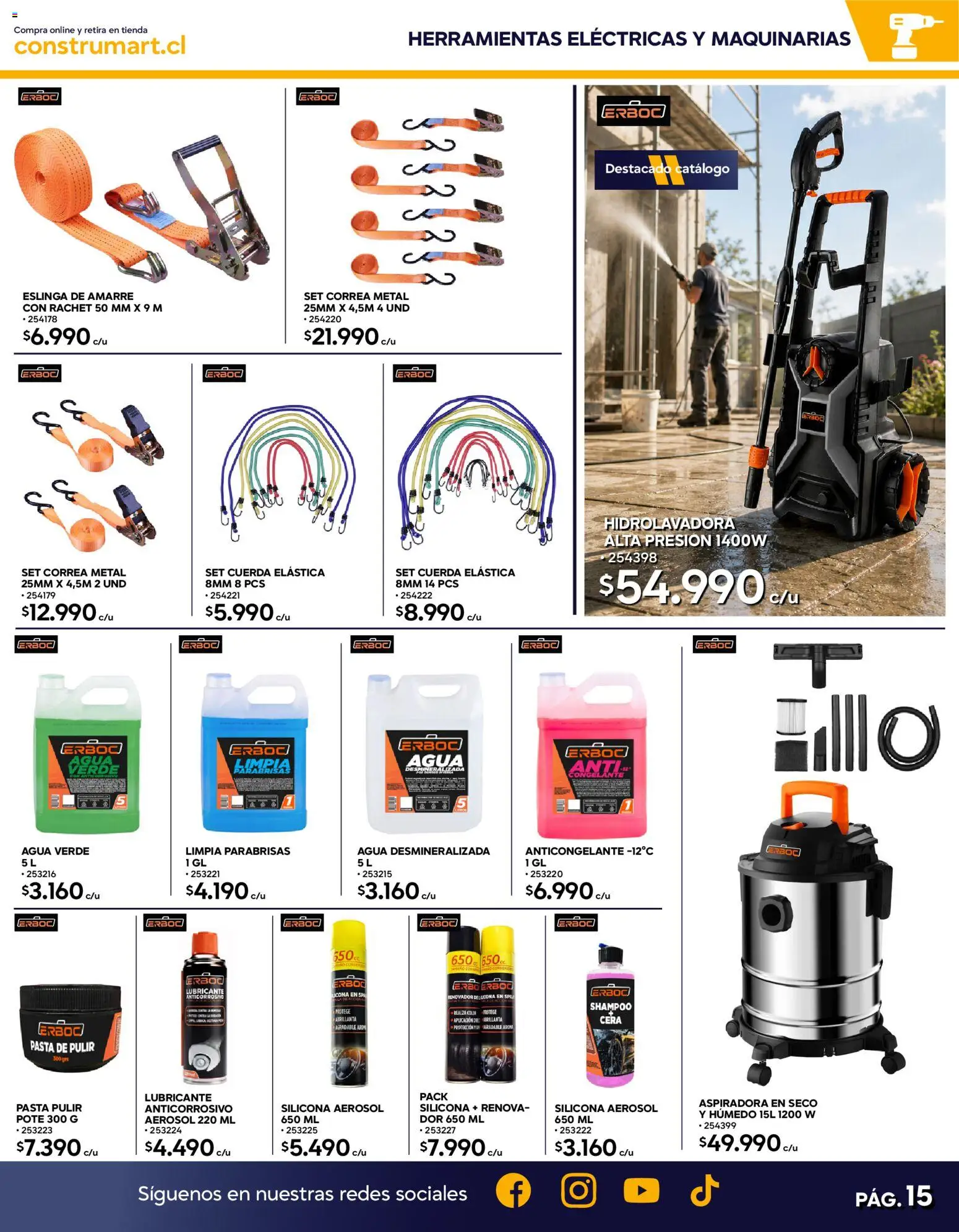 Construmart Ofertas │ válido desde el 31.07.2026 | Página: 15 | Productos: Lubricante, Agua, Shampoo, Cuerda
