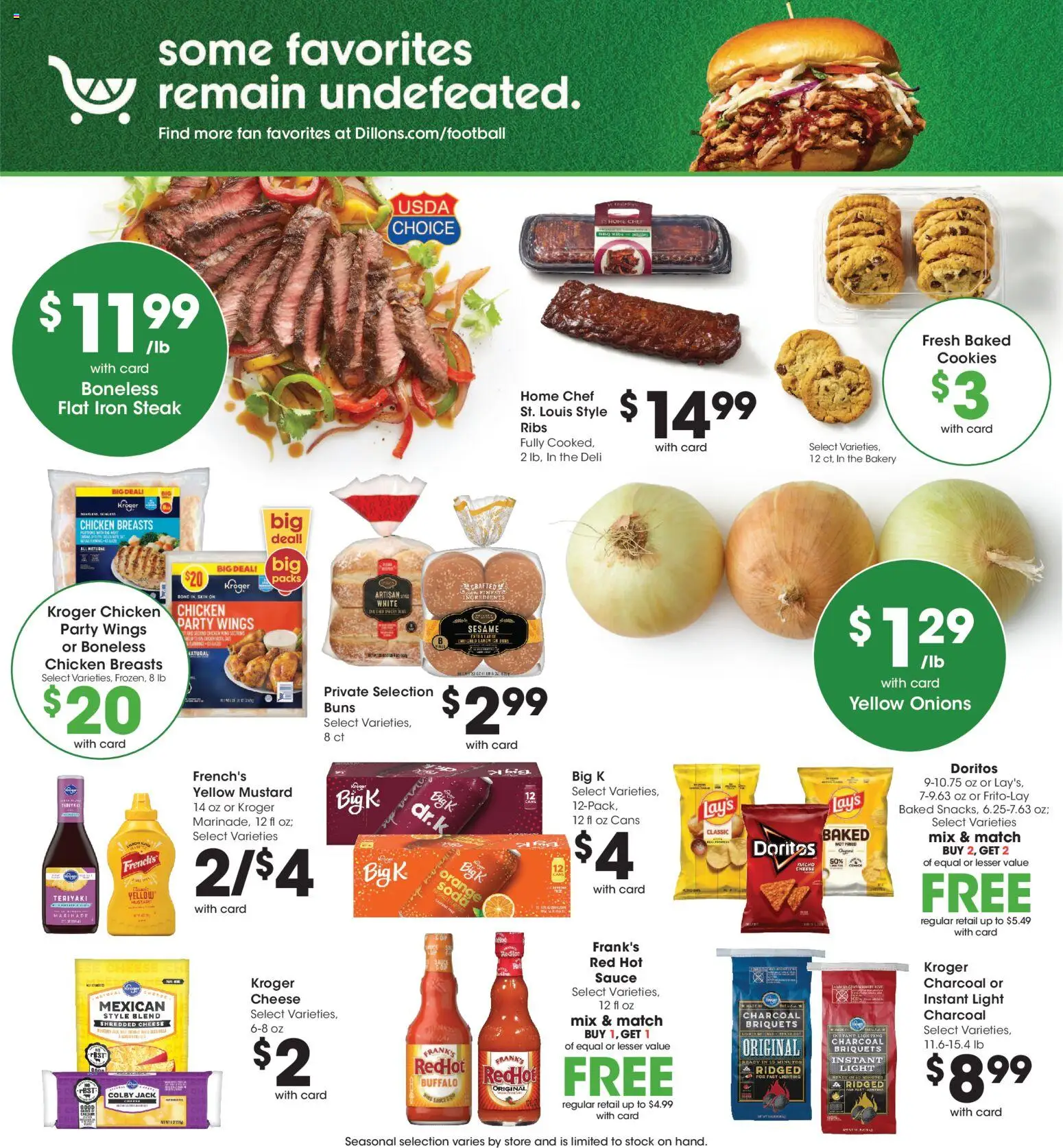 Dillons Weekly Ad - valid from 09/30/2026 | Page: 7 | Products: Chicken, Mustard, Iron, Fan