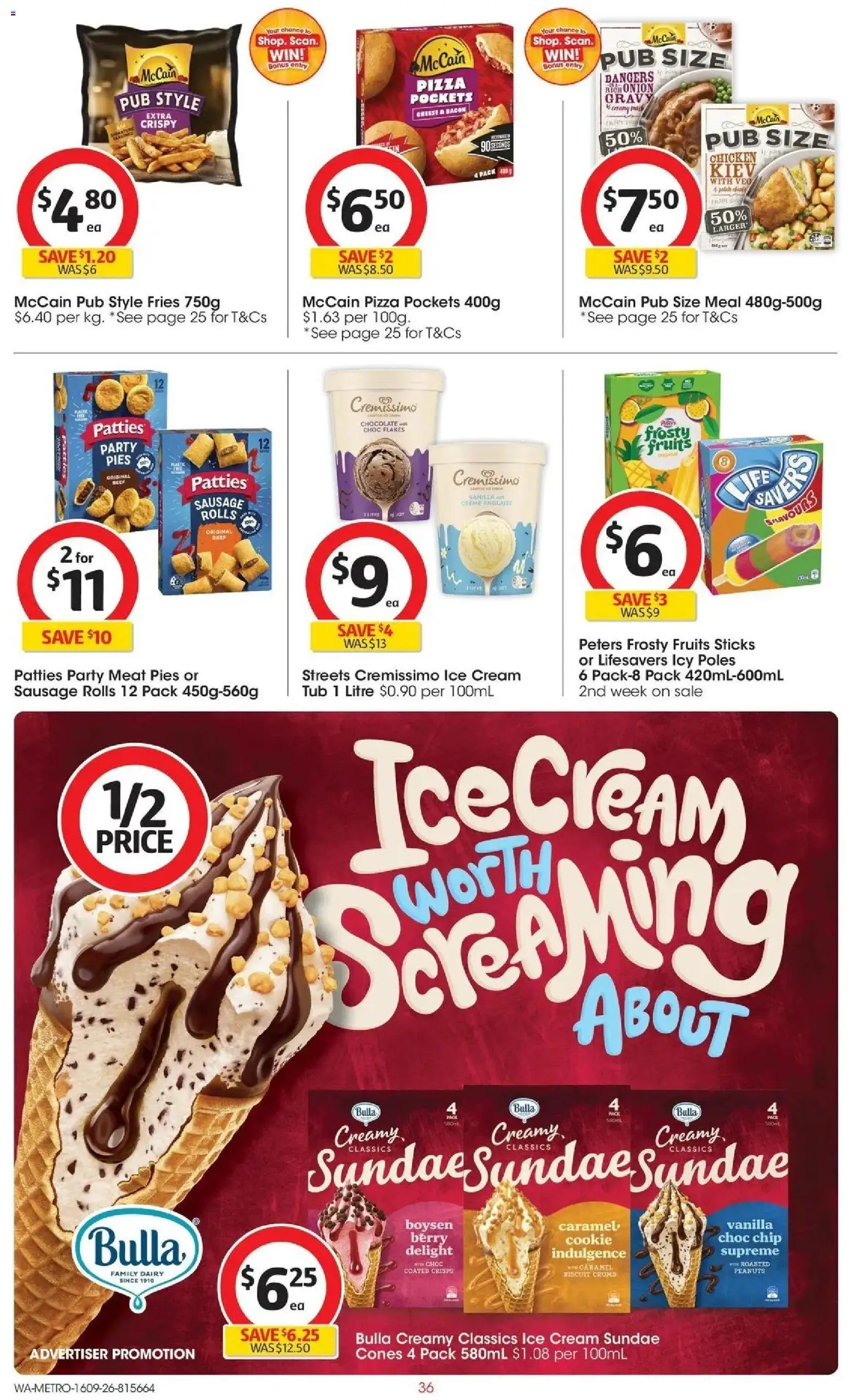 ﻿Coles catalogue valid from 16/09/2026 > Online Australia | Page: 36 | Products: Pizza, Chicken, Meat, Vanilla