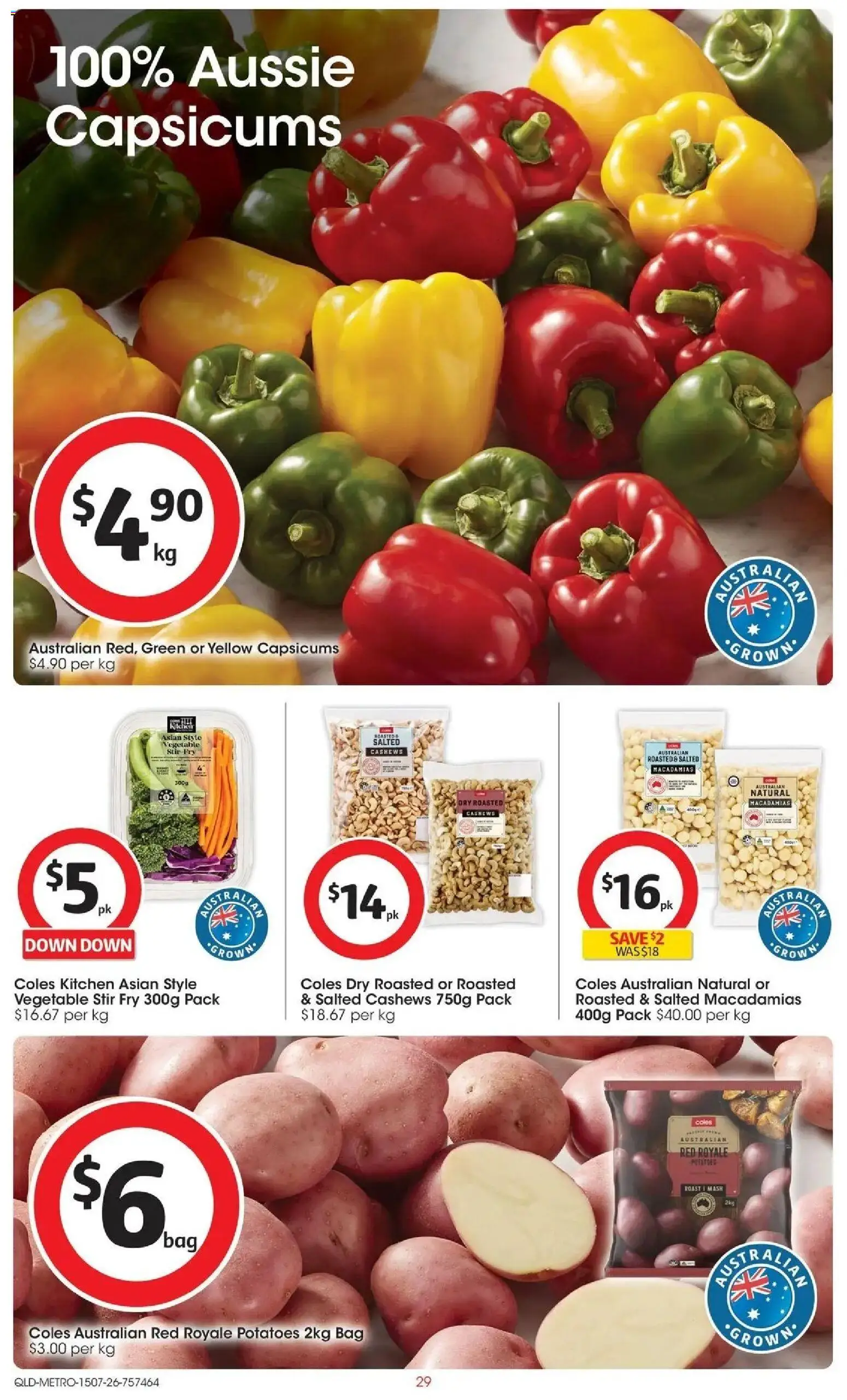 Coles catalogue - valid from 15/07/2026 | Page: 29 | Products: Potatoes, Bag