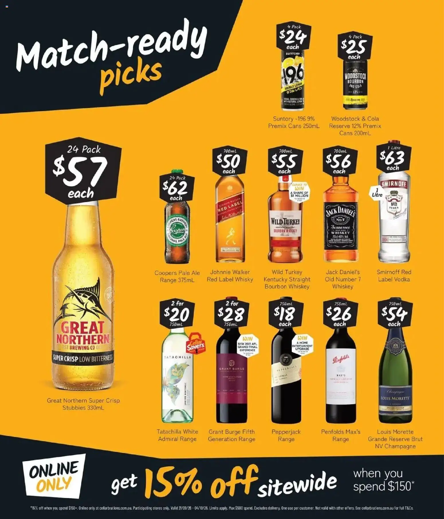 Cellarbrations catalogue - valid from 21/09/2026 | Page: 2 | Products: Vodka, Whiskey, Lemon, Turkey