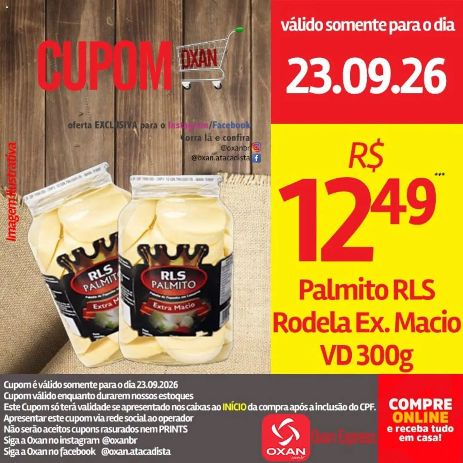 Oxan Atacadista Folheto - válido de 23/09/2026 | Página: 13 | Produtos: Palmito