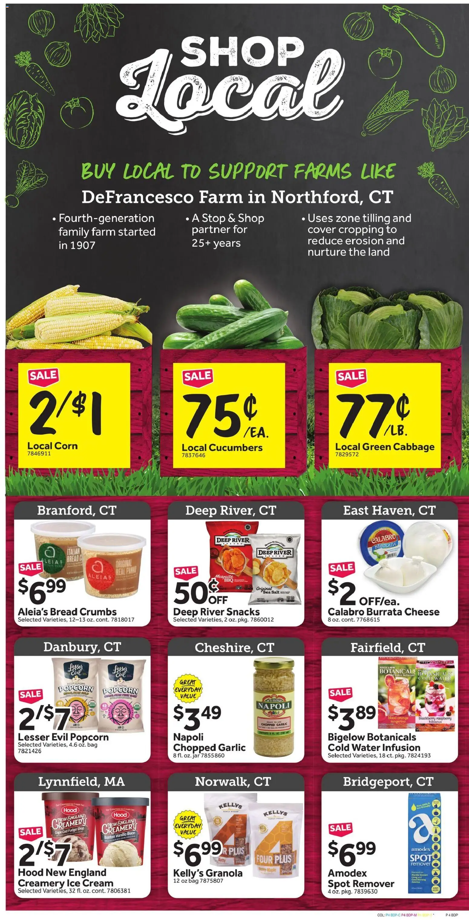 Stop & Shop Weekly Circular - CT - valid from 07/31/2026 | Page: 8 | Products: Bread, Cucumbers, Ice cream, Cabbage