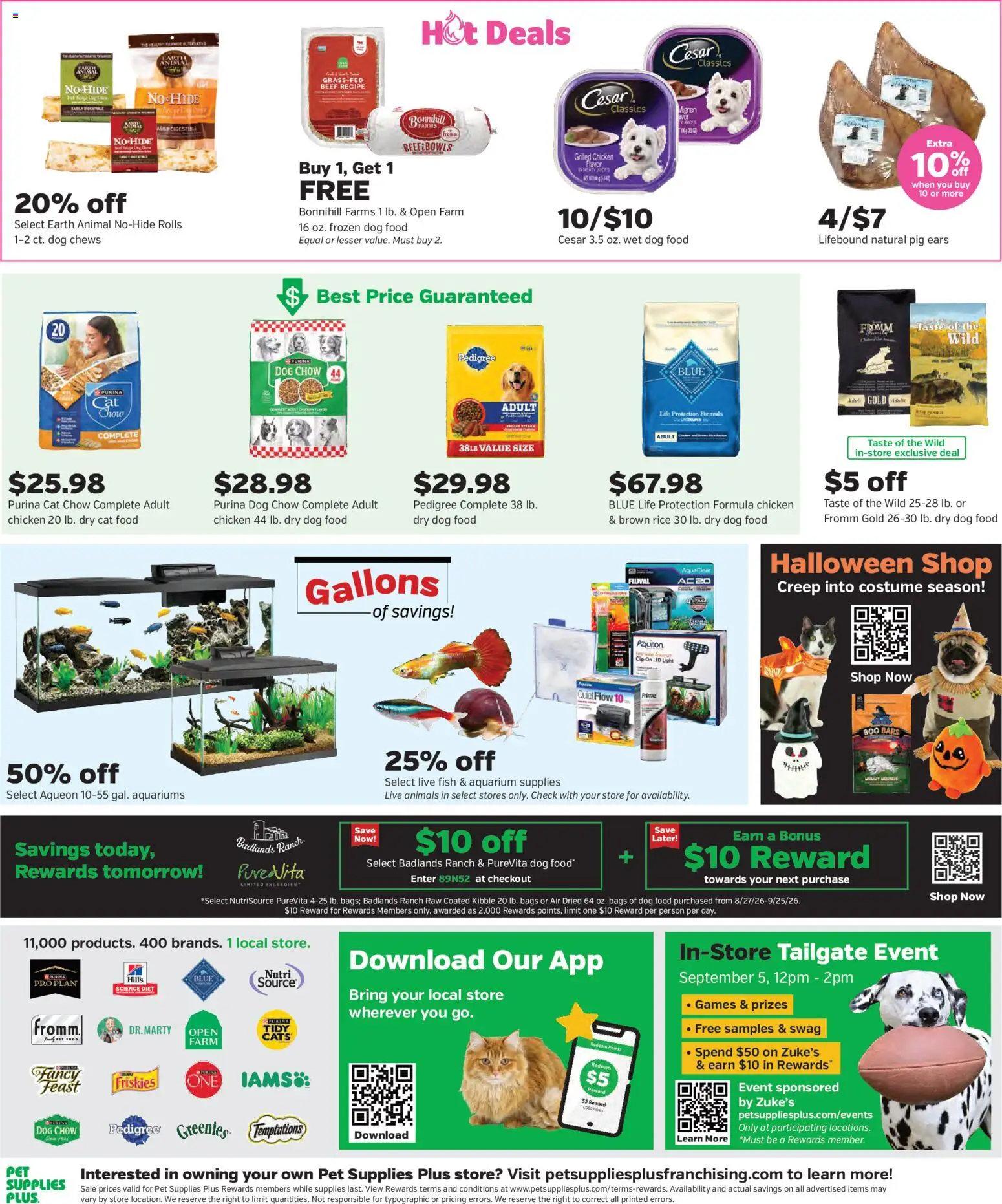 Pet Supplies Plus Weekly Ad - valid from 08/27/2026 | Page: 4 | Products: Kibble, Chicken, Rice, Brown rice