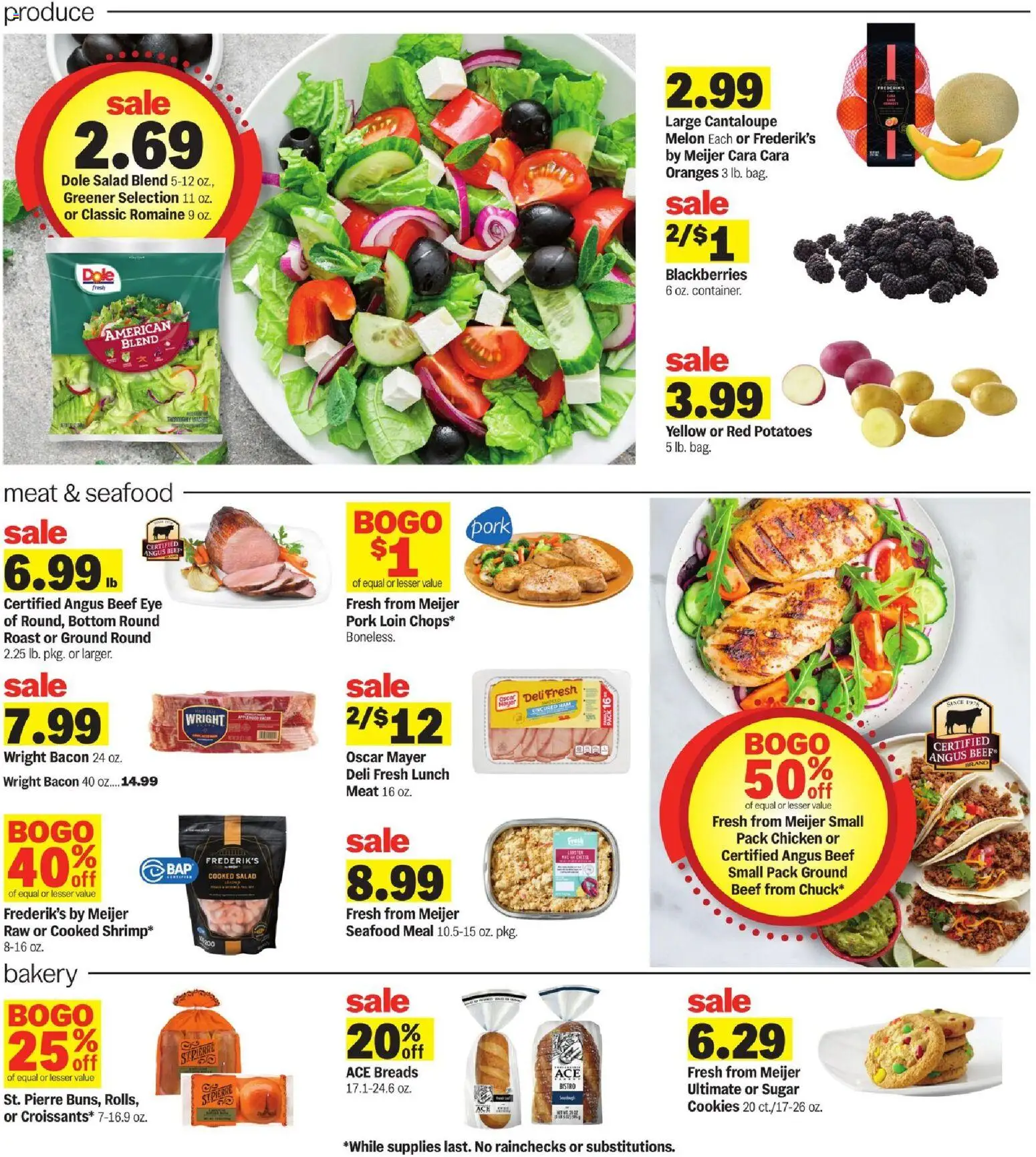 Meijer Weekly Ad - valid from 15.04.2026 | Page: 2 | Products: Bakery, Pork, Beef, Cookies