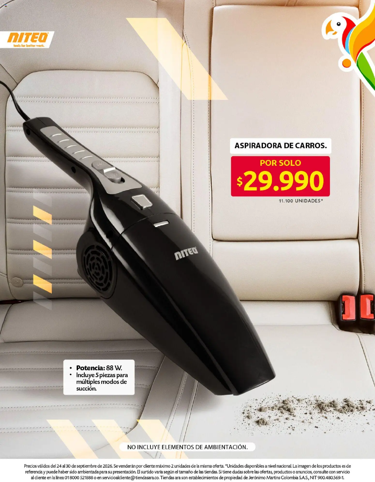 Ara revista - valida desde el 24/09/2026 | Página: 17 | Productos: Aspiradora, Sobre