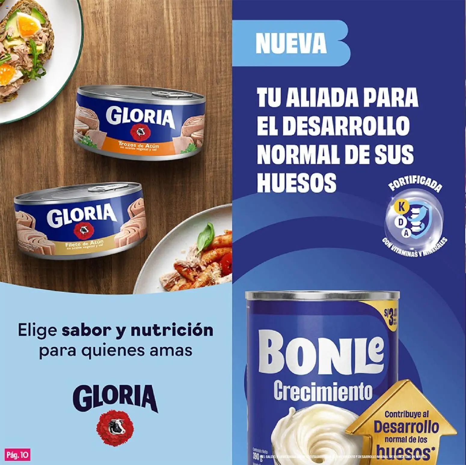 Catálogo Plaza Vea válido desde 01/09/2026 | Página: 10 | Productos: Atún, Filete de atún, Sal, Filete