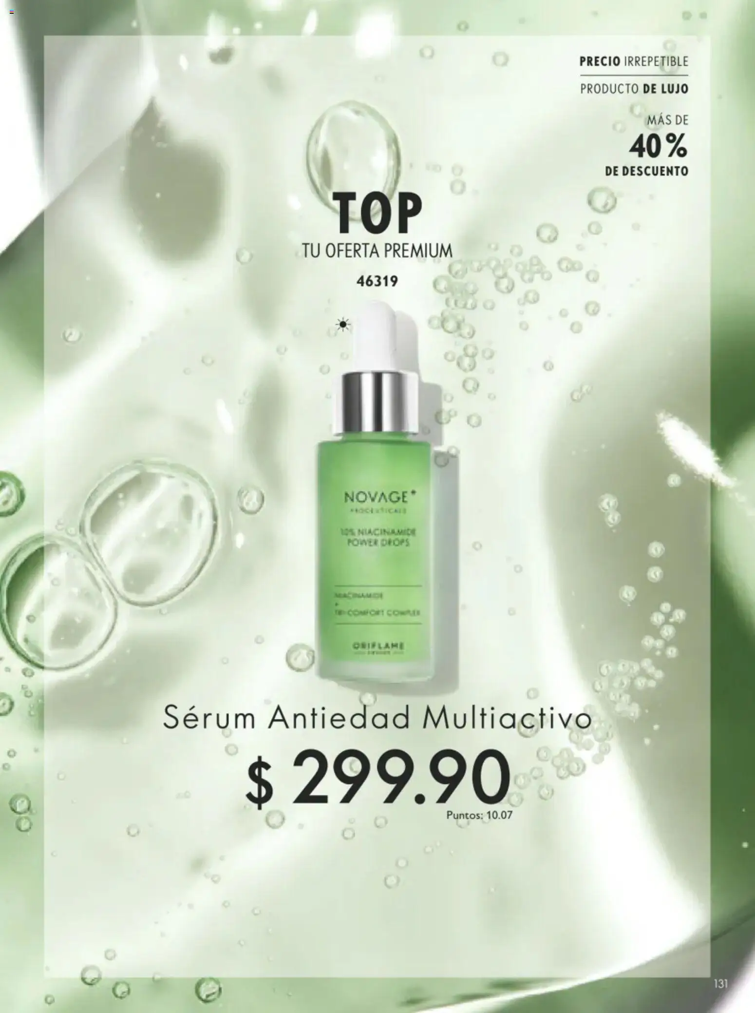 Nuevas ofertas de Oriflame válidas en toda la República Mexicana desde el 11/07/2026. ¡Encuentra las mejores ofertas en Oriflame campaña 10 2026! | Página: 131 | Productos: Serum
