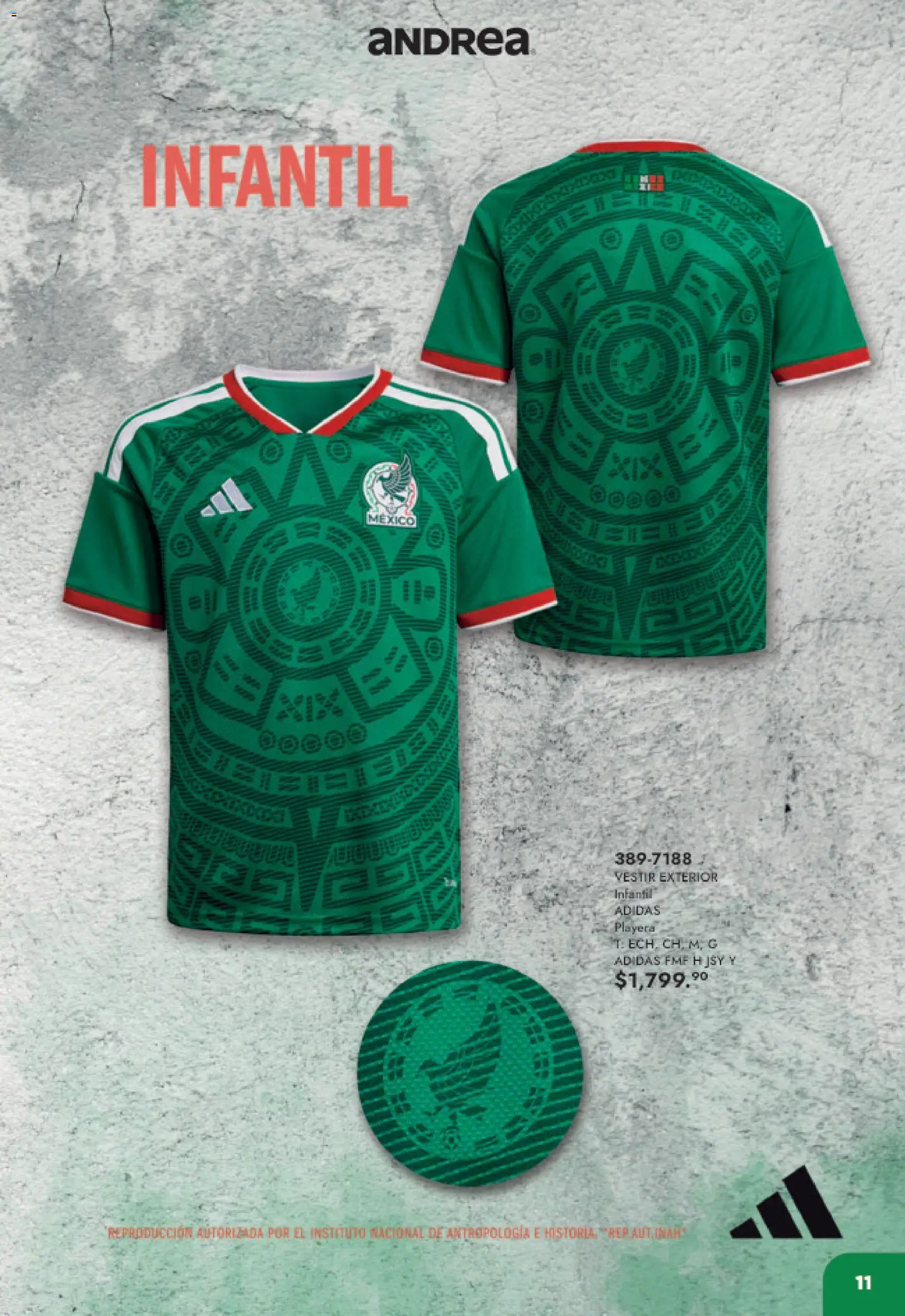 Nuevas ofertas de Andrea válidas en toda la República Mexicana desde el 17.05.2026. ¡Encuentra las mejores ofertas en Andrea catálogo Listos para ganar! | Página: 11 | Productos: Playera