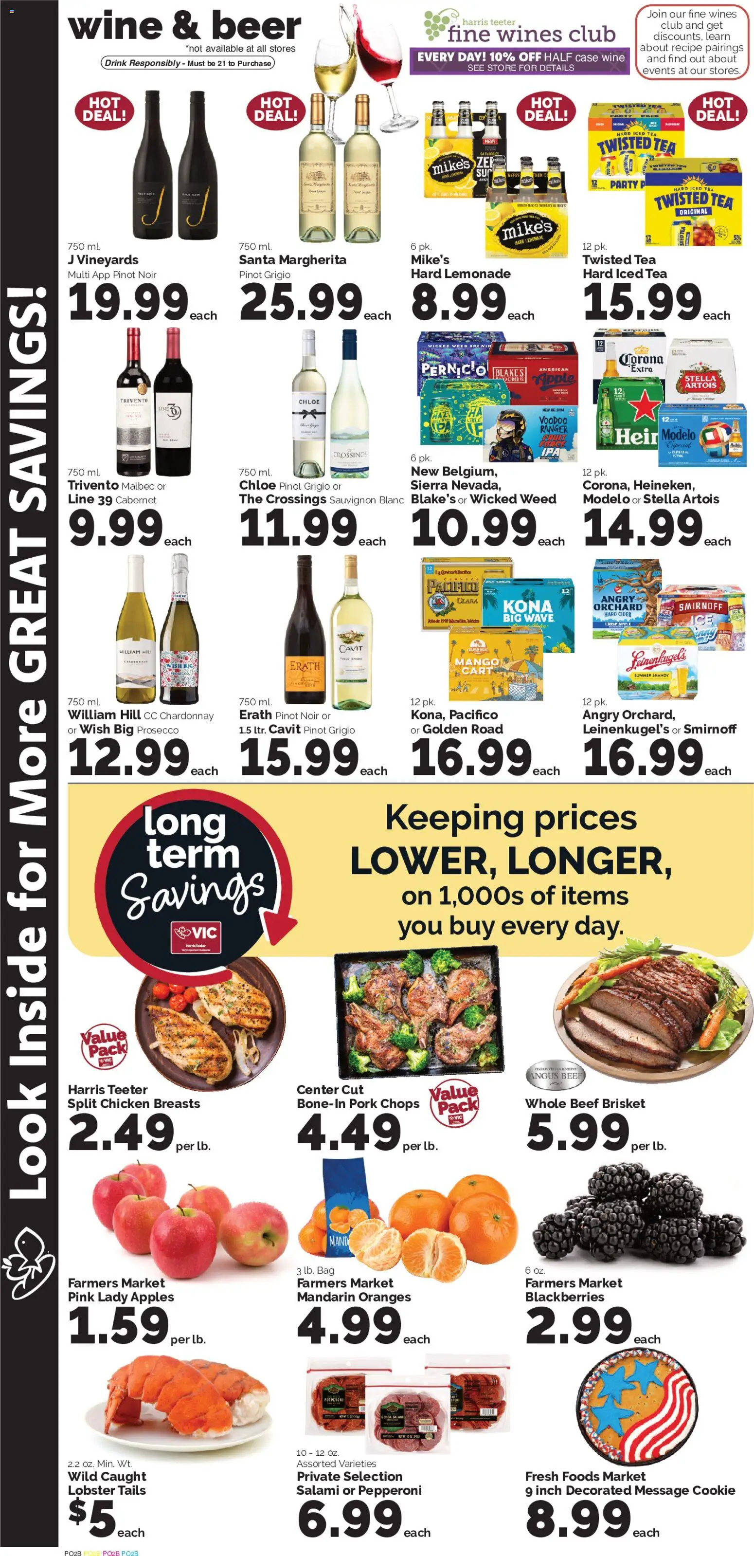 Harris Teeter Weekly Ad - NC - valid from 09/02/2026 | Page: 9 | Products: Salami, Apples, Prosecco, Fruit