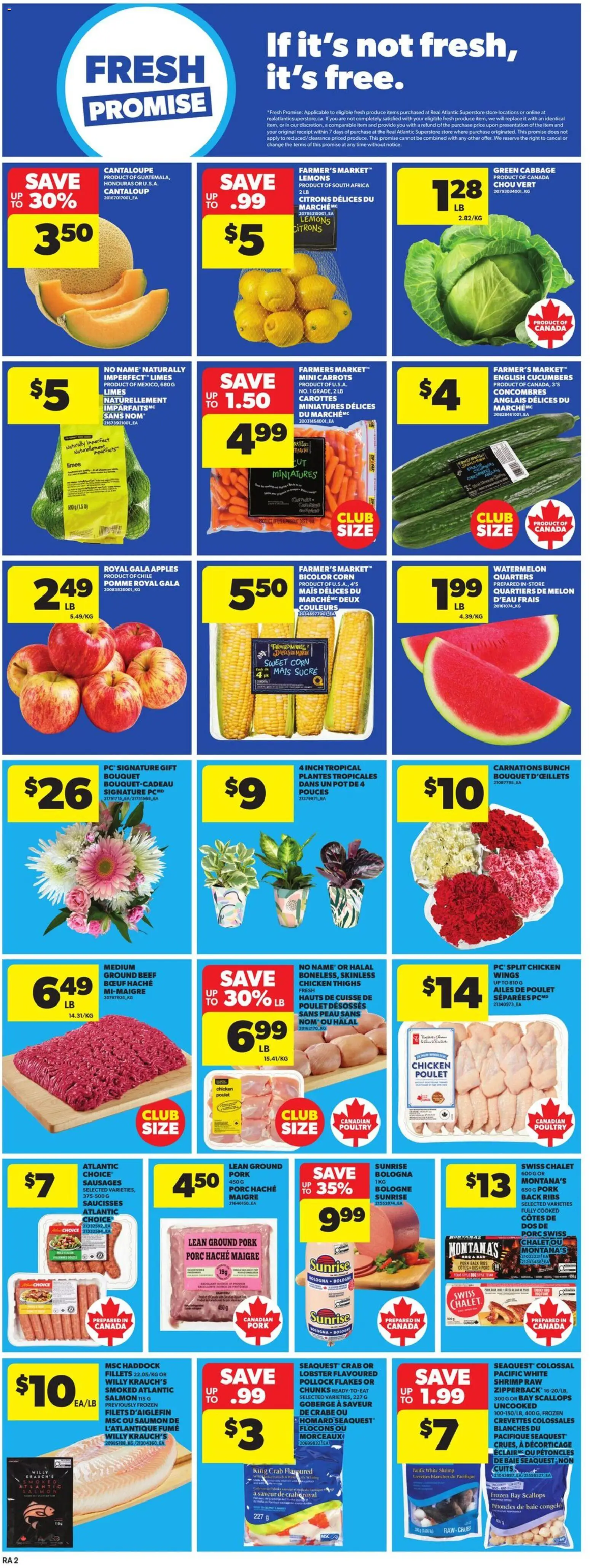 Atlantic Superstore flyer valid from 21.05.2026 | Page: 6 | Products: Flakes, Chicken, Pork, Apples