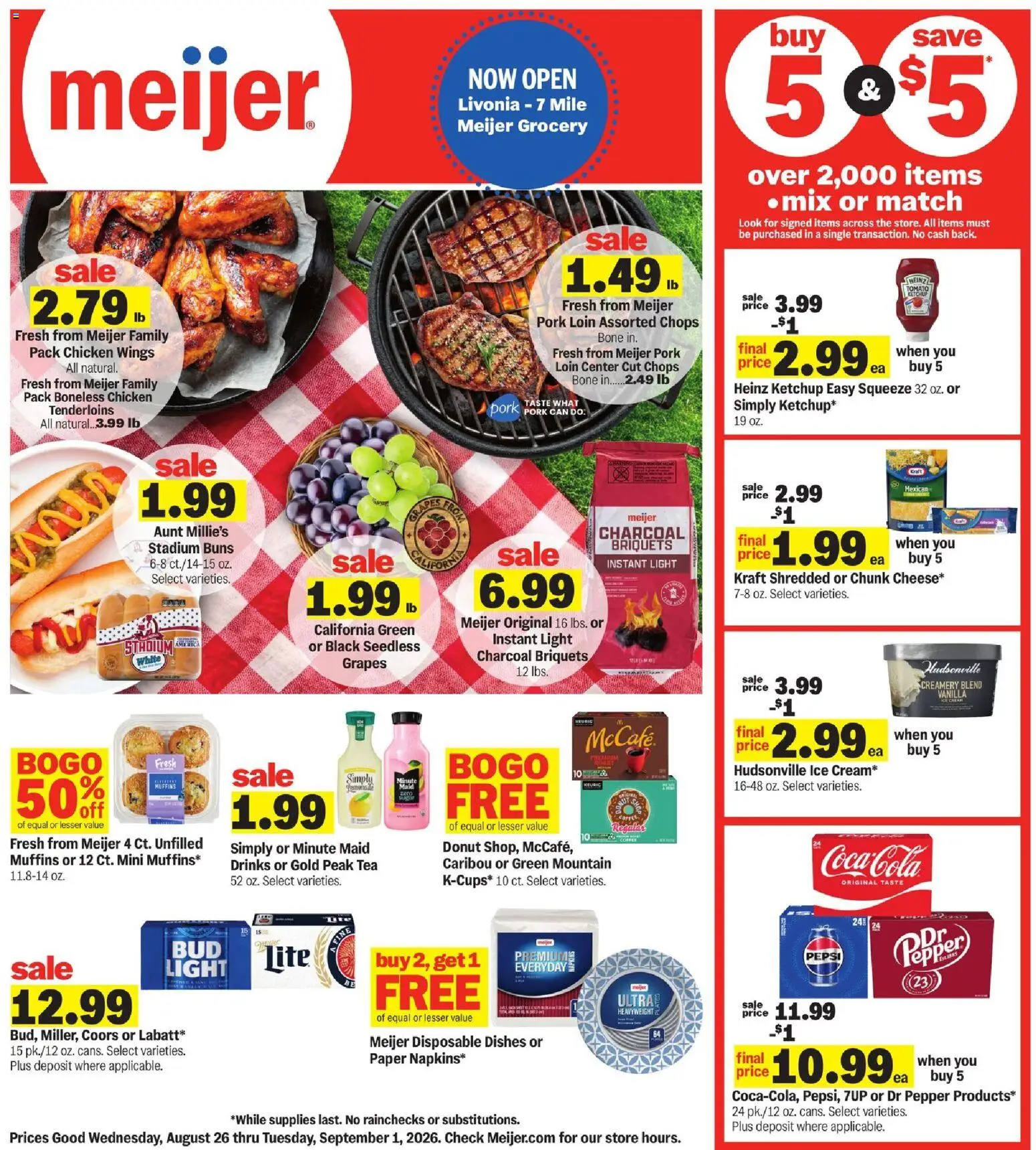 Meijer Weekly Ad - valid from 08/26/2026 | Page: 1