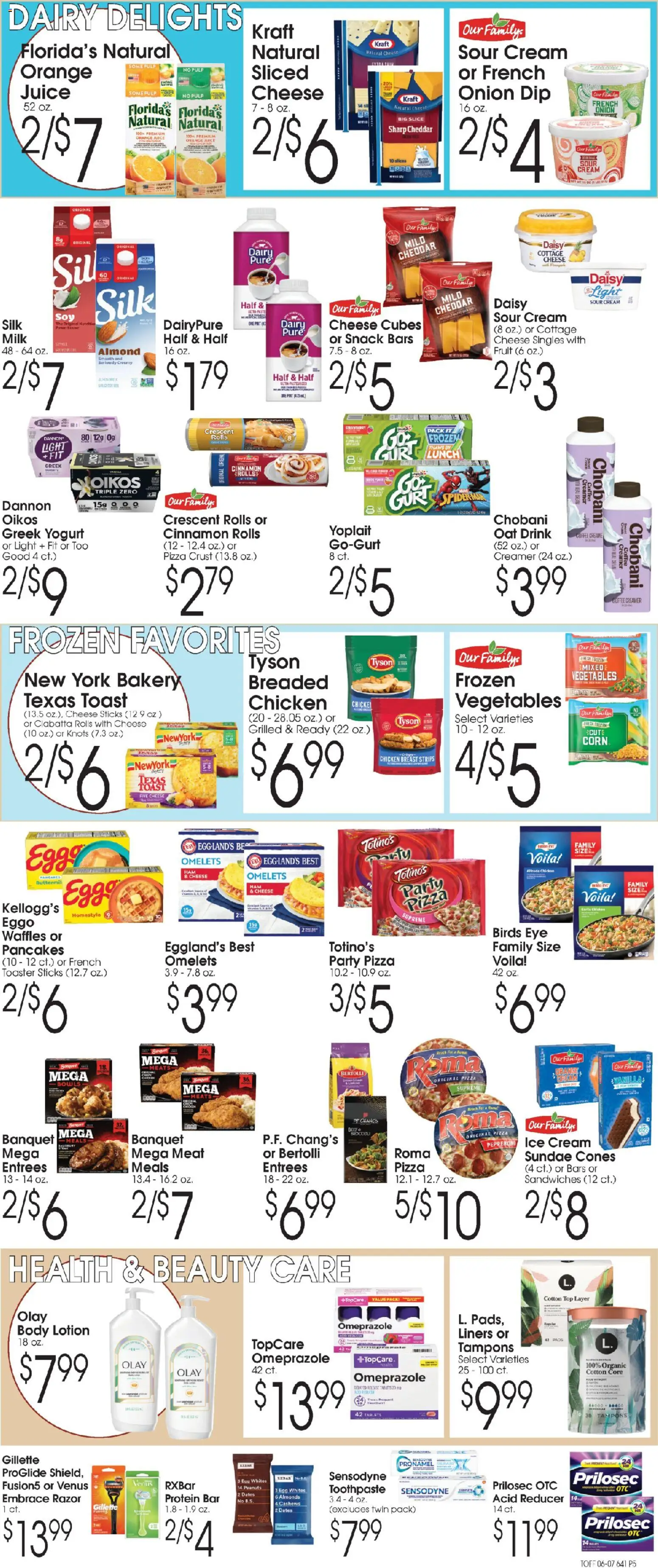 Family Fare Ad - valid from 07.06.2026 | Page: 5 | Products: Bakery, Corn, Juice, Vegetables