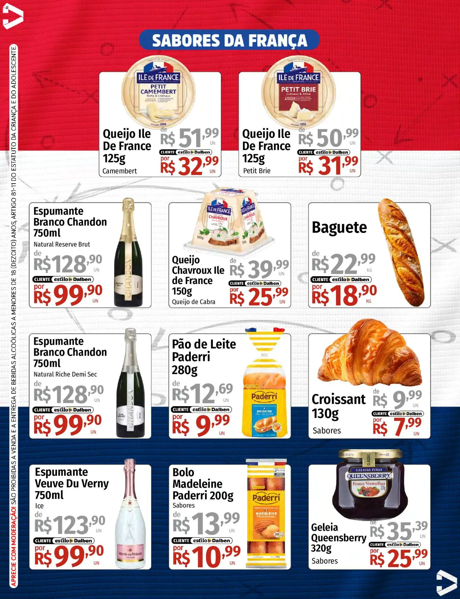 Supermercado Dalben Folheto - válido de 12.06.2026 | Página: 7 | Produtos: Pão, Brie, Camembert, Bolo