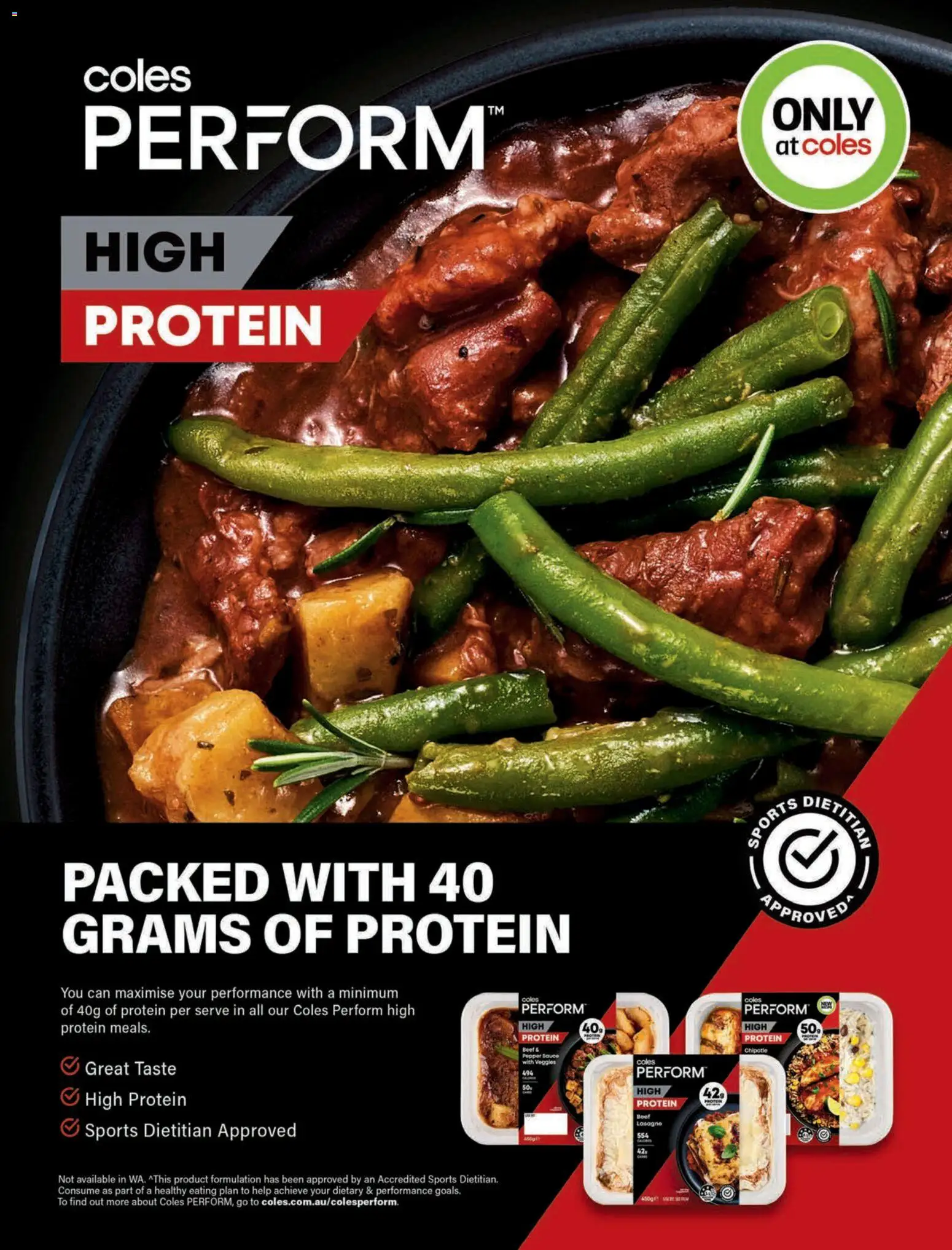 Coles catalogue - valid from 01/09/2026 | Page: 4 | Products: Protein, Sauce, Pepper, Lasagne