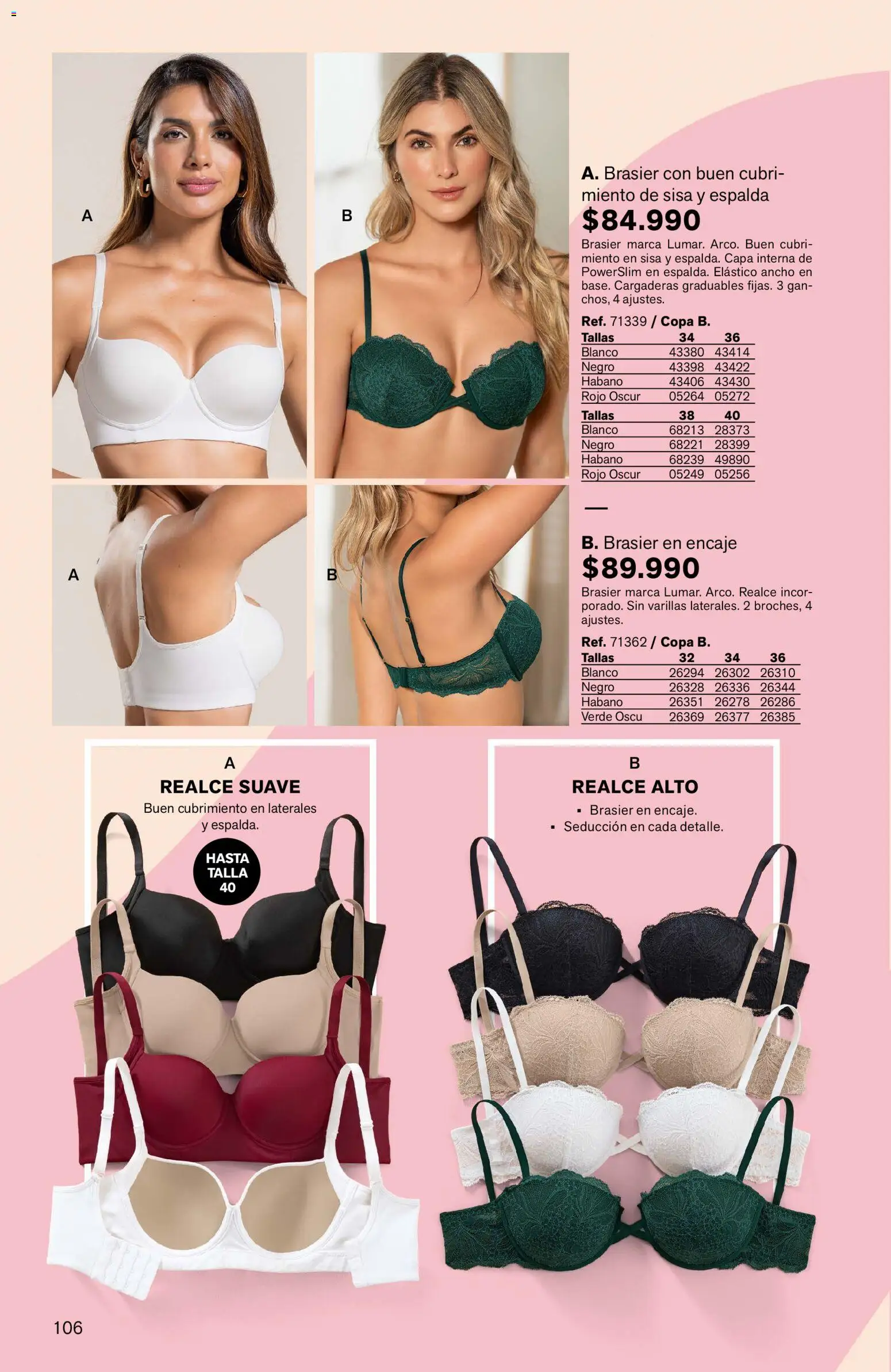 Leonisa revista - valida desde el 04.06.2026 | Página: 106 | Productos: Brasier