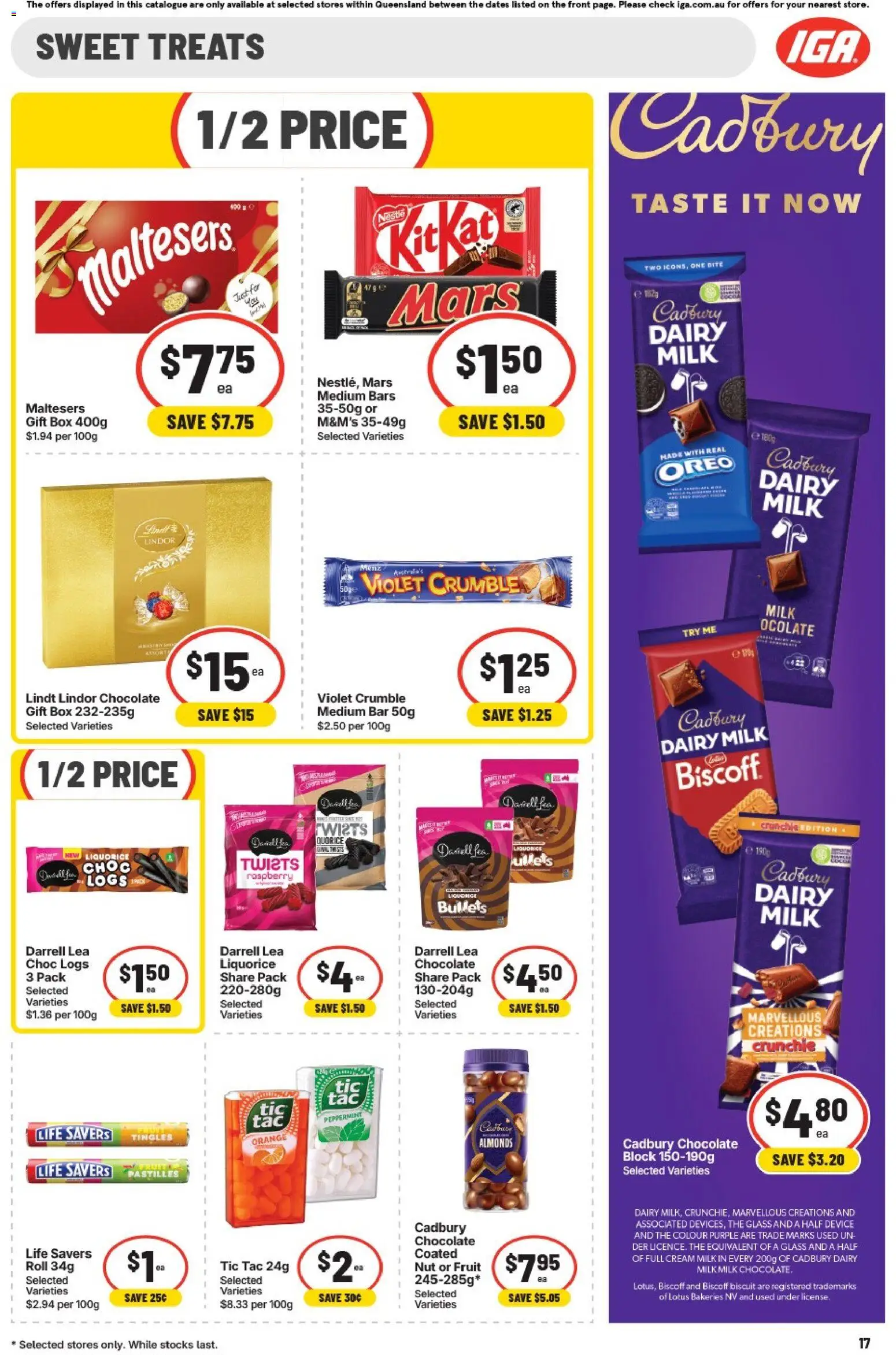 IGA catalogue - valid from 30/09/2026 | Page: 22 | Products: Almonds, Oreo, Fruit, Raspberry