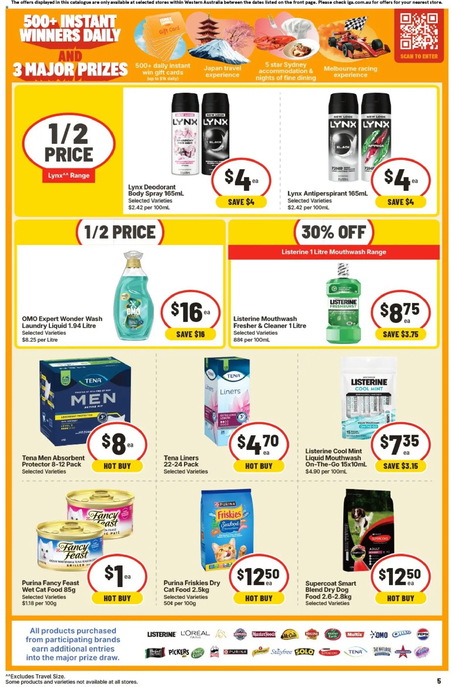 IGA catalogue - valid from 01/07/2026 | Page: 5 | Products: Deodorant, Mouthwash, Seafood, Tuna