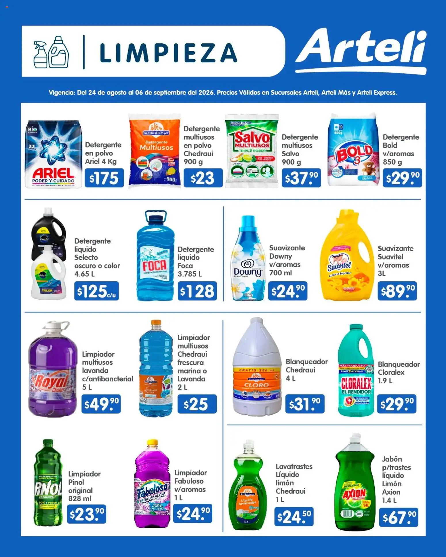 Nuevas ofertas de Arteli válidas en toda la República Mexicana desde el 24/08/2026. ¡Encuentra las mejores ofertas en Arteli folleto Quincenal! | Página: 13